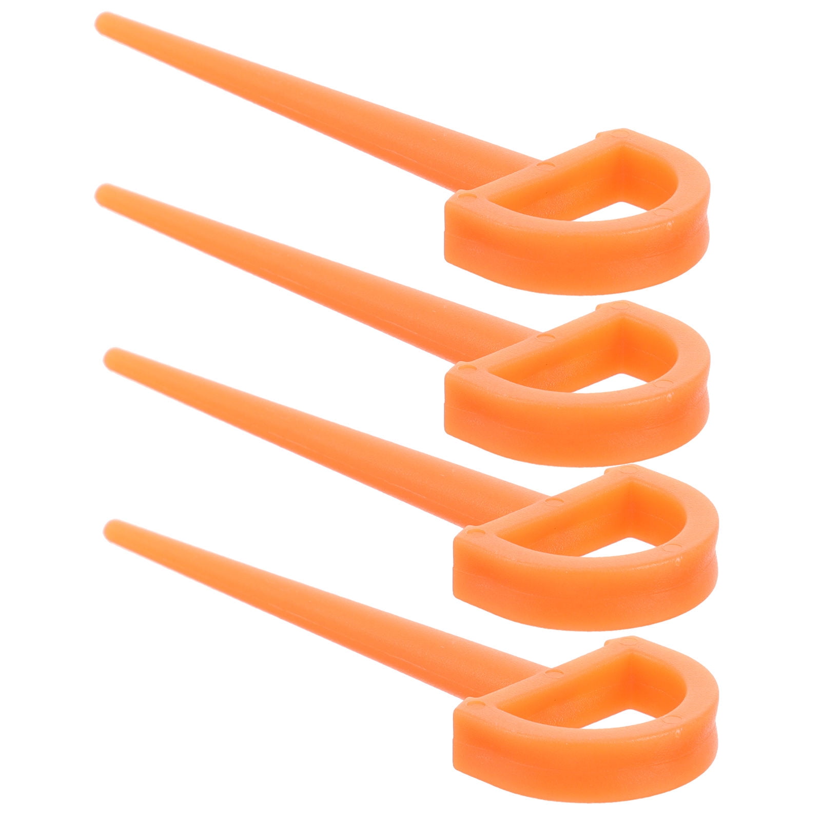 SWETRACE 4Pcs Ground Stakes in Orange Plastic for Tents and Outdoor Gear 3.5in - Image 6
