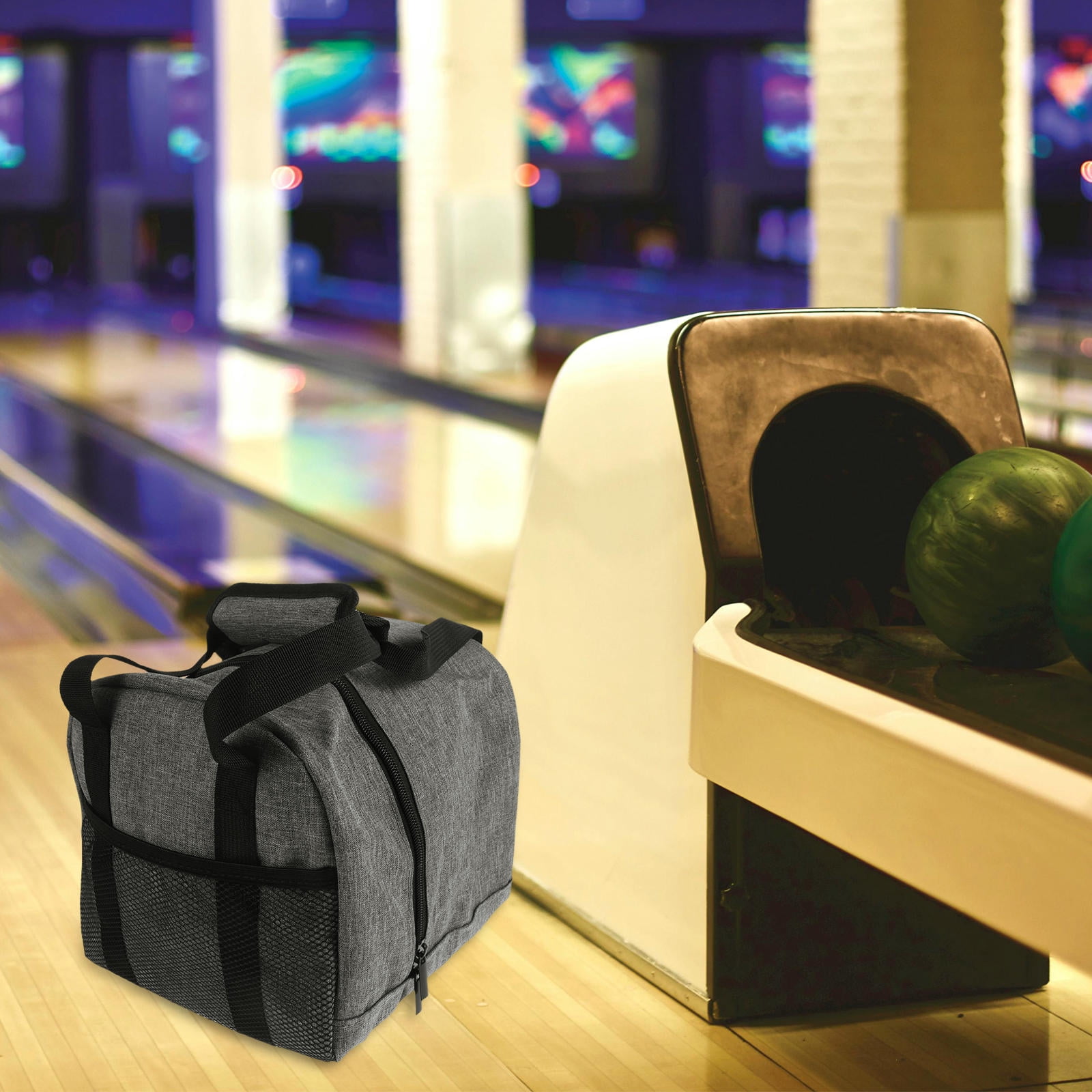 SWETRACE Single Ball Bowling Bag 1Pcs Grey Polyester with Ball Protection Feature for .7x8.7x8.7in - Image 8