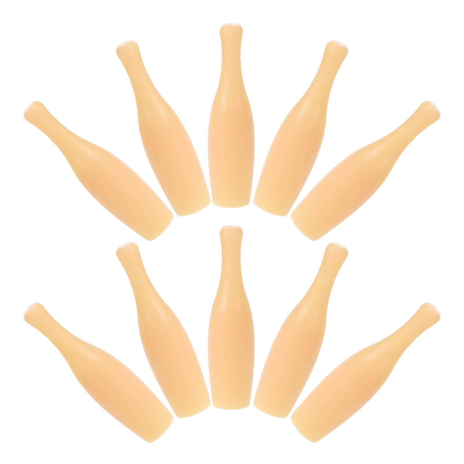 SWETRACE Desktop Bowling Toys Plastic 10Pcs 2.4X0.6X0.6In - Image 1