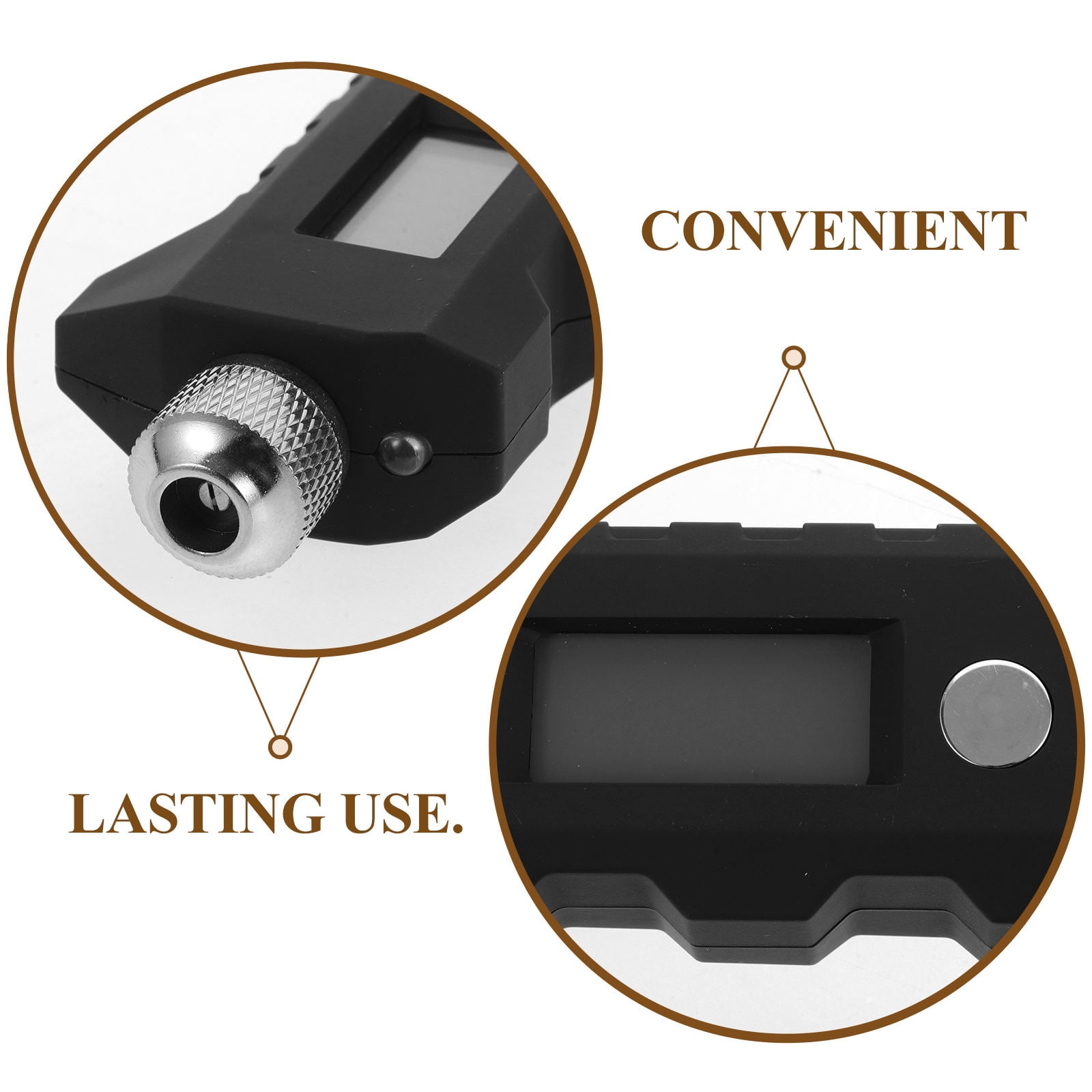 SWETRACE Truck Tire Pressure Gauge Long Bar Design Black 1Pcs - Image 7