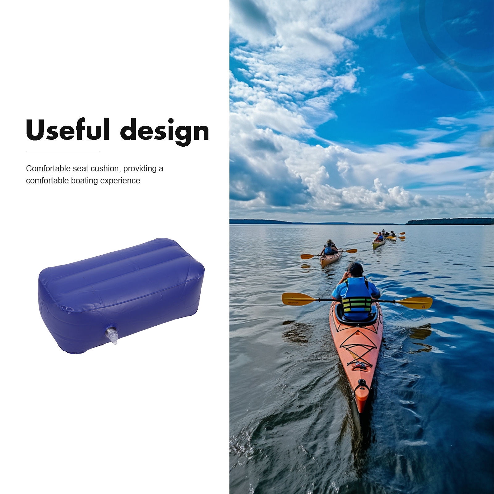 SWETRACE Camping Fishing Cushion Inflatable Cushion PVC Water Sports Equipment 1Pack - Image 3