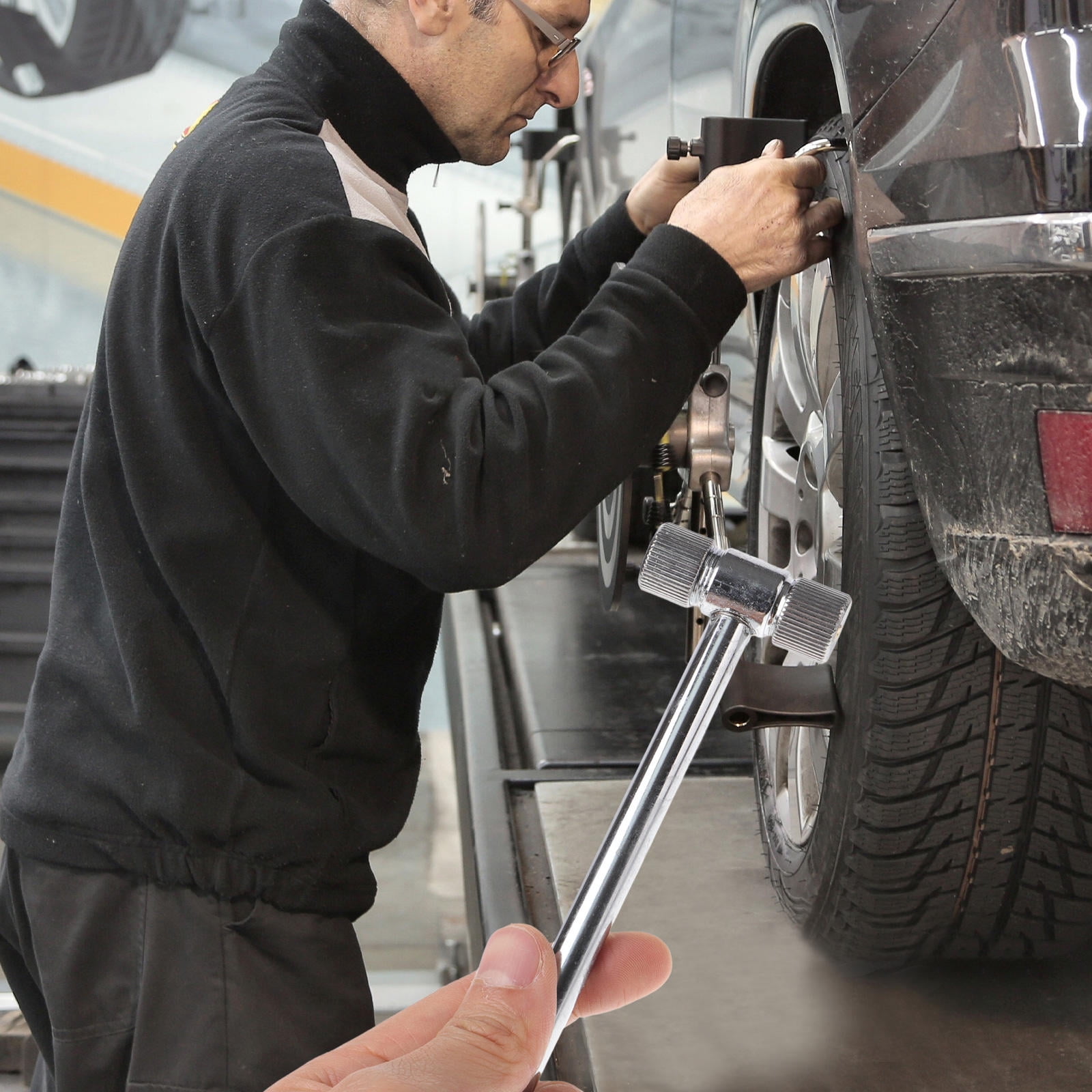 SWETRACE Tire Valve Extender Kit 1Pcs T-Shaped Valve Stem Extensions Compatible with Car Tires 6.3*1.8*0.6in - Image 3