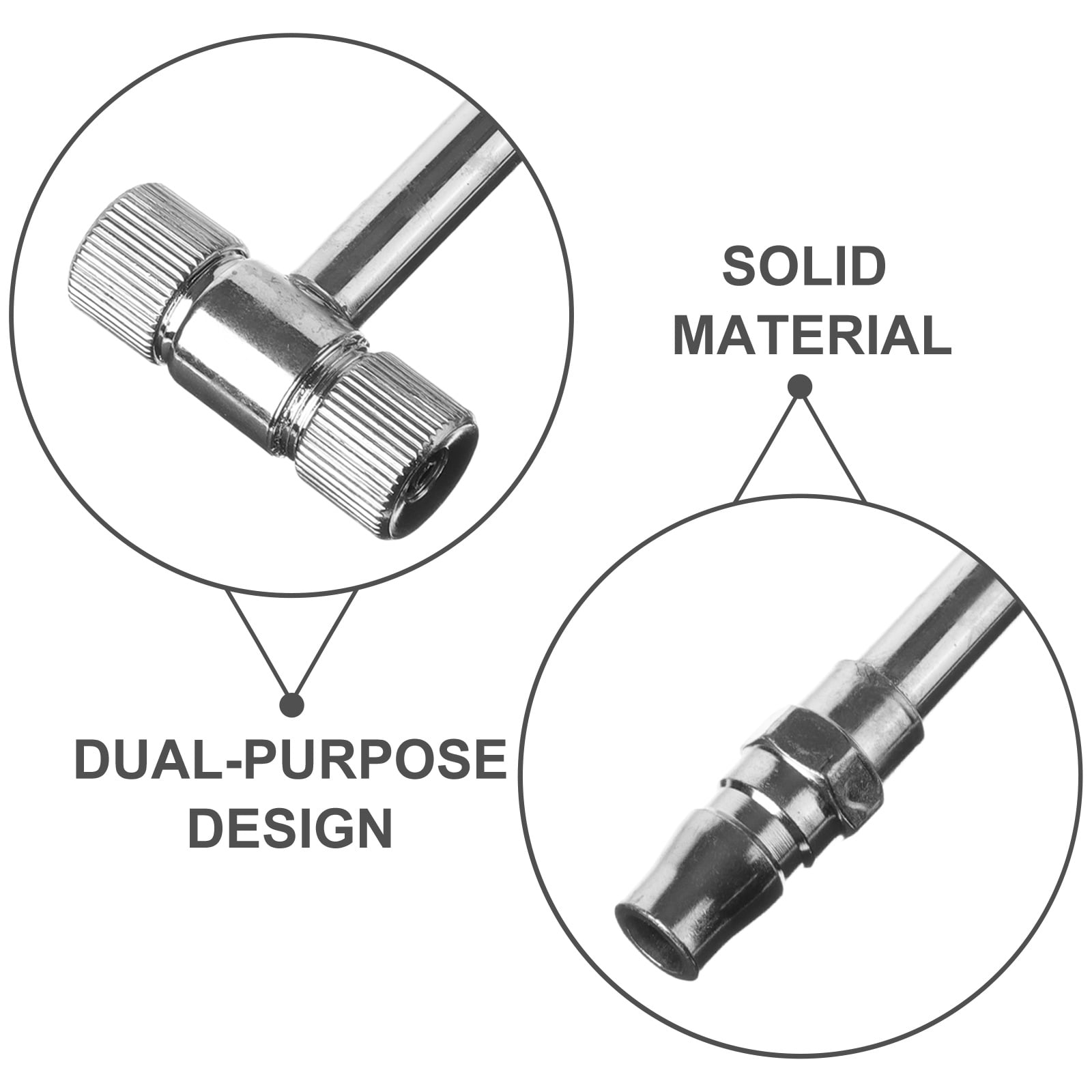 SWETRACE Tire Valve Extender Kit 1Pcs T-Shaped Valve Stem Extensions Compatible with Car Tires 6.3*1.8*0.6in - Image 6