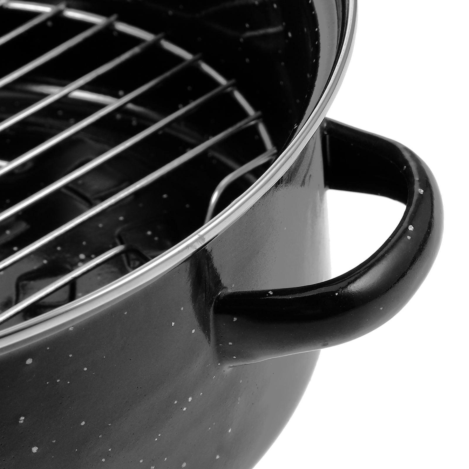 SWETRACE Iron Covered Roaster Pan With Lid Daily Use For Households 10.6X9.4X6.9In - Image 6