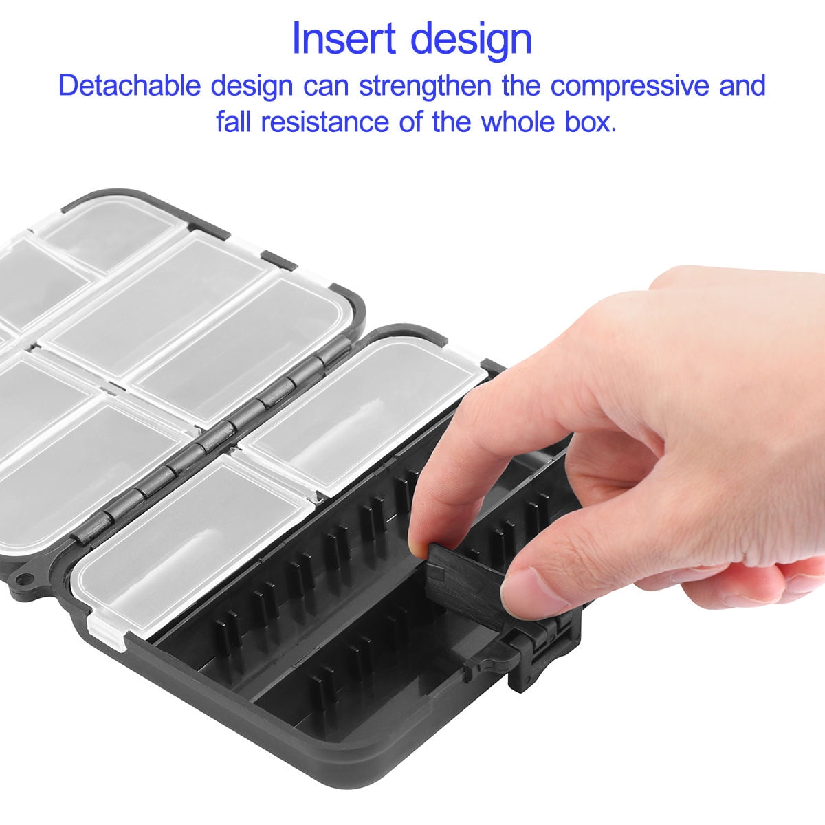 SWETRACE Men Fishing Tackle Kit Box Black 1Set - Image 1