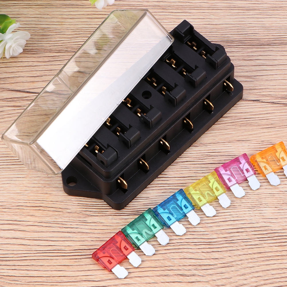 SWETRACE 2Pcs Metal 6 Way Fuse Holder for Vehicle Maintenance Electrical Installation Car Fuse Accessory 4.3x2.0x1.7in - Image 8