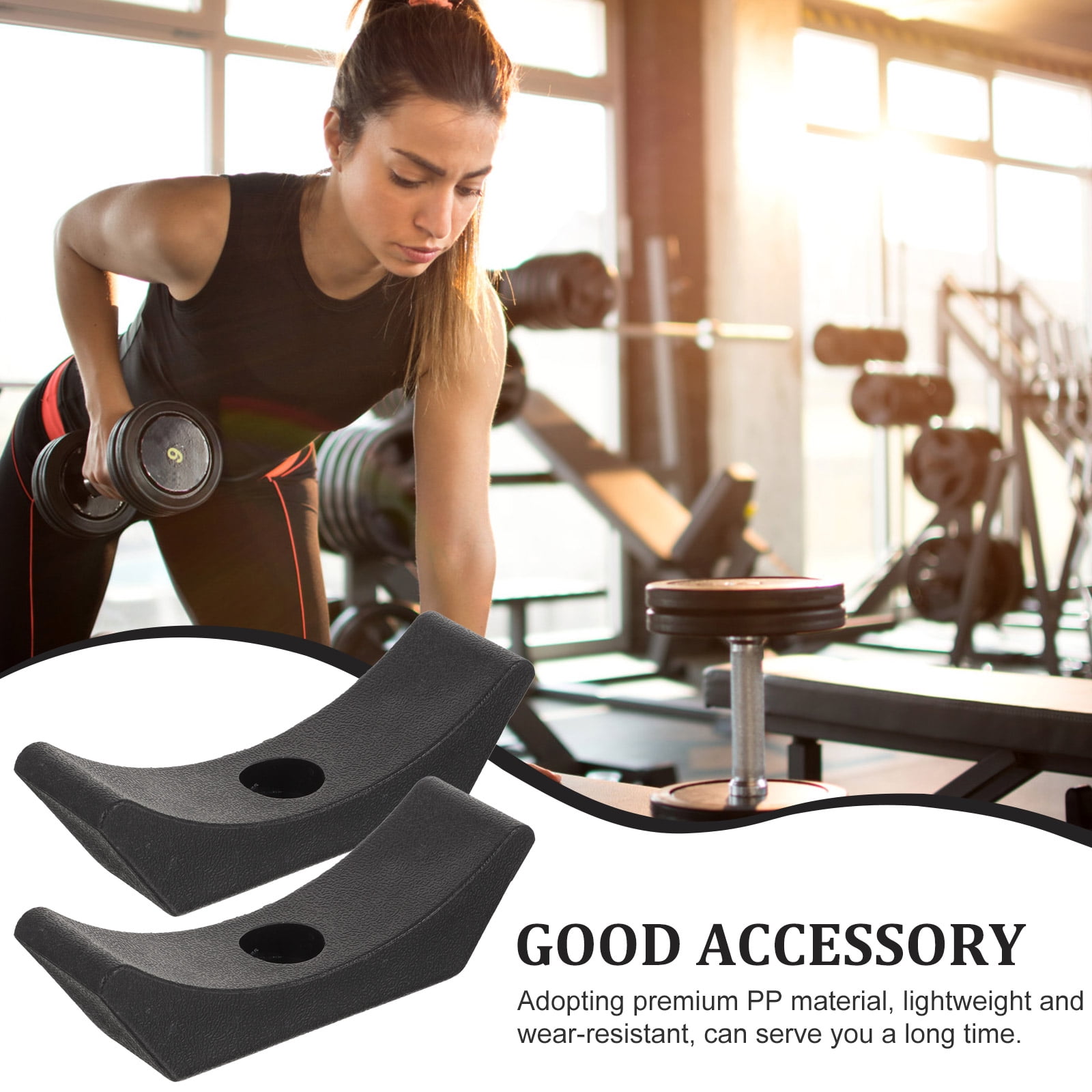 SWETRACE 4Pcs Small Dumbbell Rack Storage for Gym Accessories with Rectangular Shape and 15x5cm Size - Image 3
