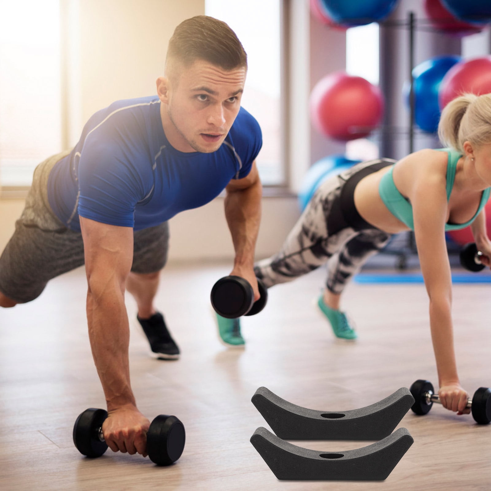 SWETRACE 4Pcs Small Dumbbell Rack Storage for Gym Accessories with Rectangular Shape and 15x5cm Size - Image 7