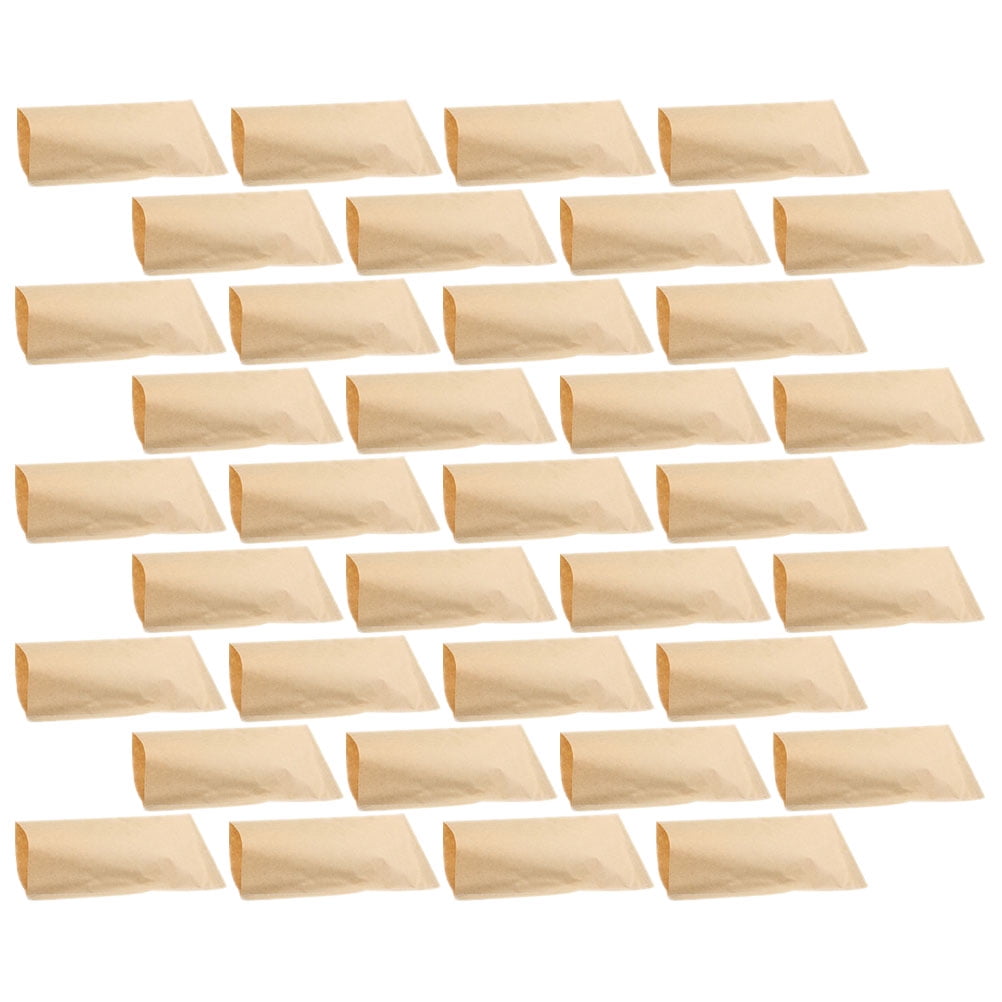 SWETRACE 100Pcs Light Yellow Rectangular Garden Paper Bags for Storage 5.1x3.5x0.04in - Image 1