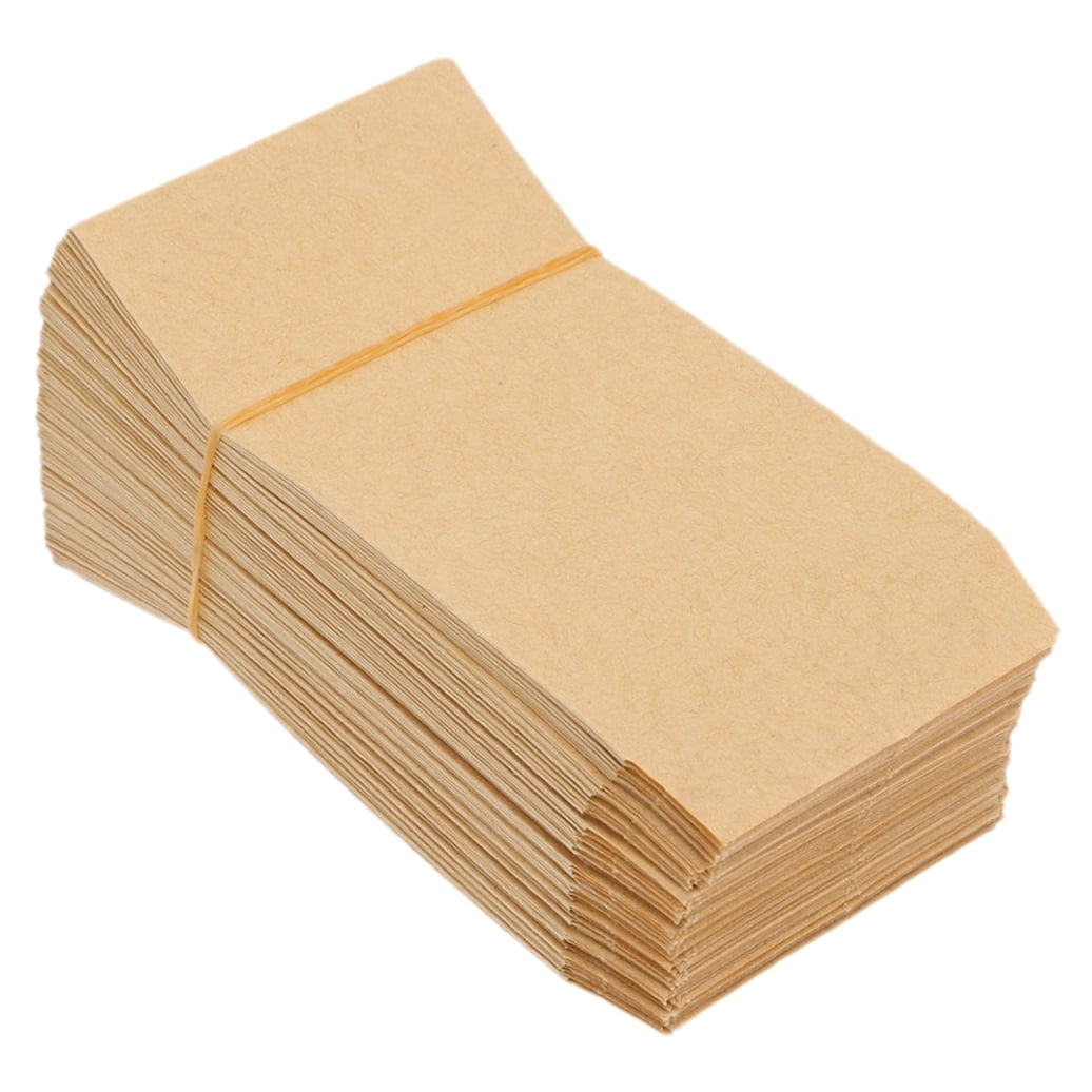SWETRACE 100Pcs Light Yellow Rectangular Garden Paper Bags for Storage 5.1x3.5x0.04in - Image 4