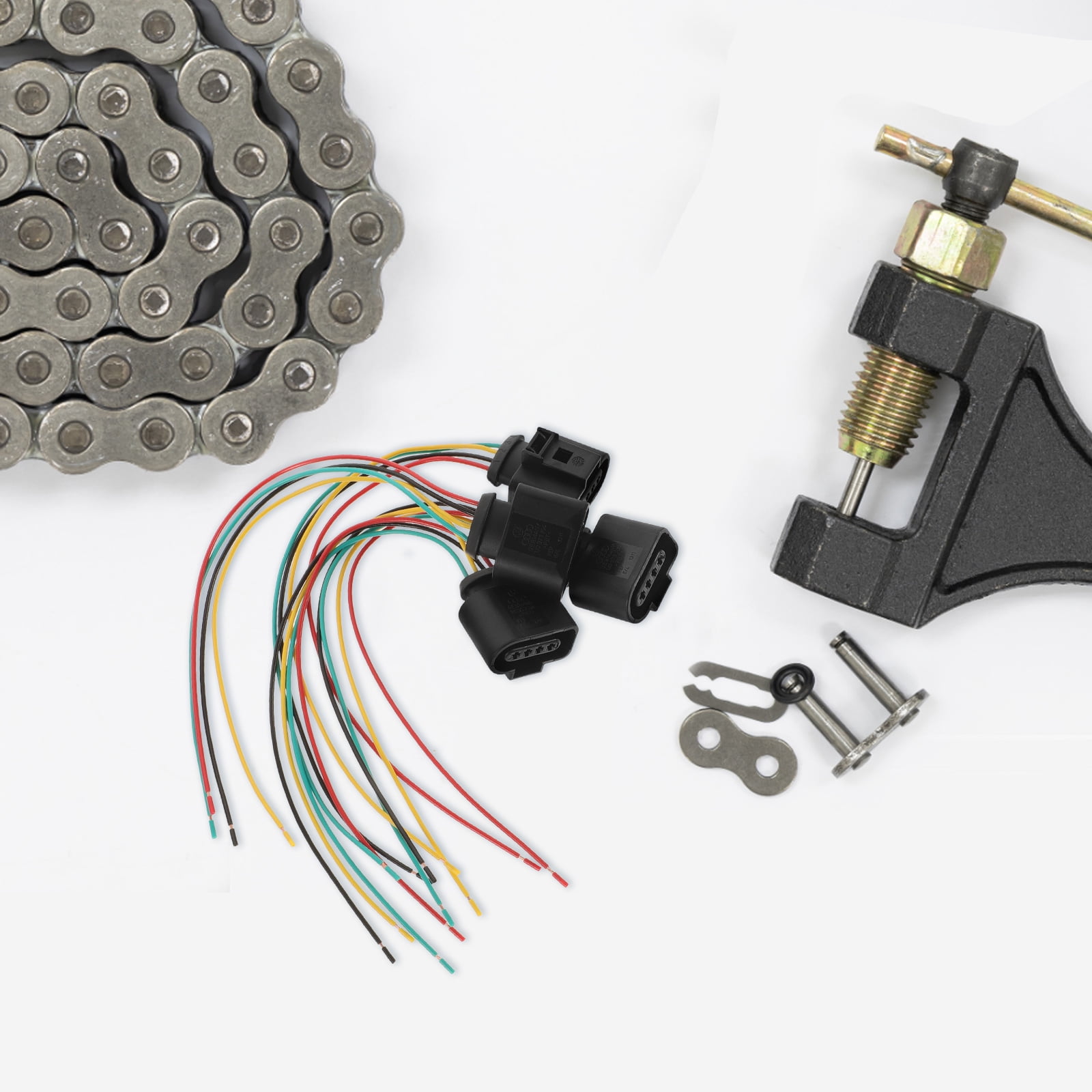 SWETRACE Wiring Connectors Automotive 4Pcs Ignition Coil Wire Harness Abs Black For Enhanced Performance - Image 1