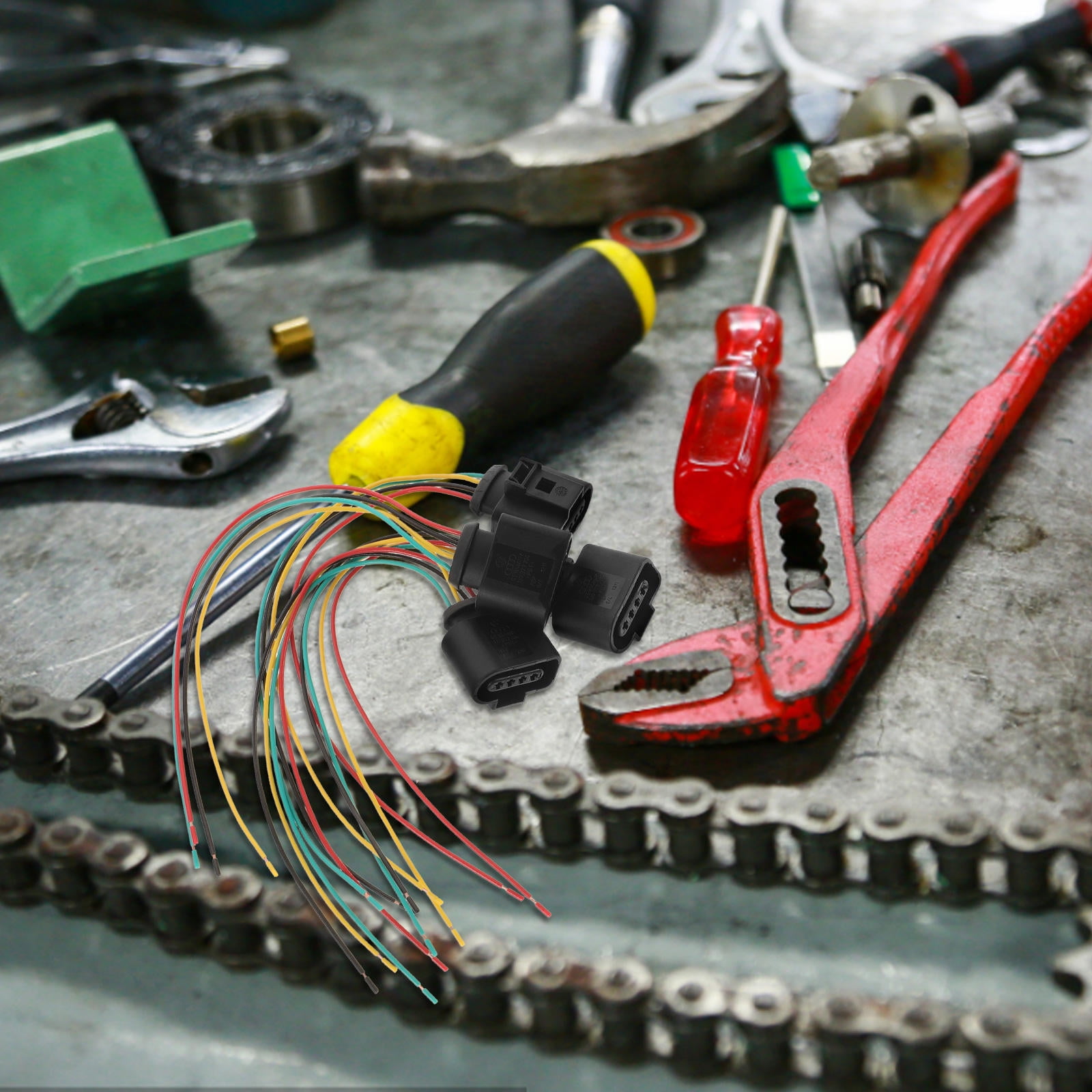 SWETRACE Wiring Connectors Automotive 4Pcs Ignition Coil Wire Harness Abs Black For Enhanced Performance - Image 4