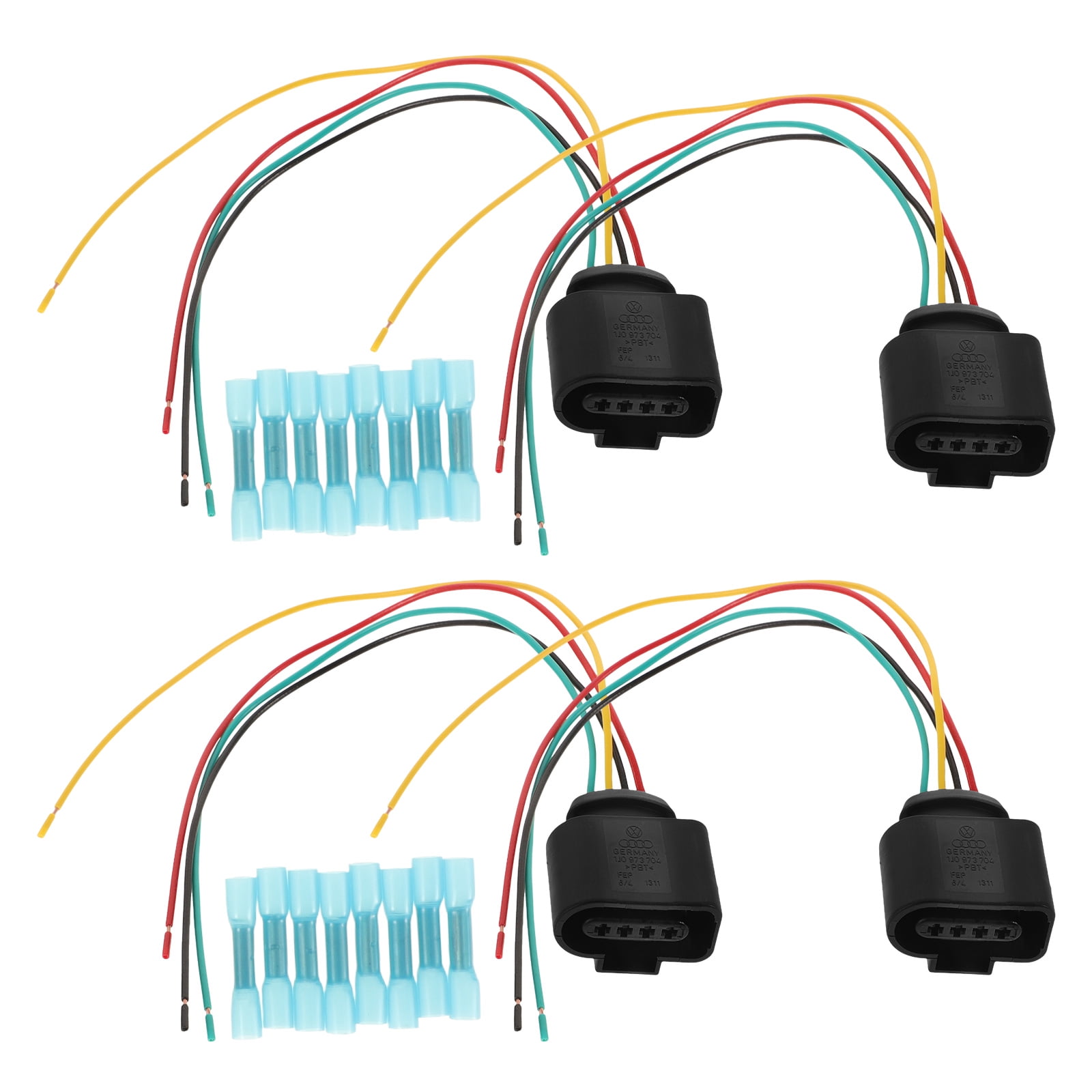 SWETRACE Wiring Connectors Automotive 4Pcs Ignition Coil Wire Harness Abs Black For Enhanced Performance - Image 5
