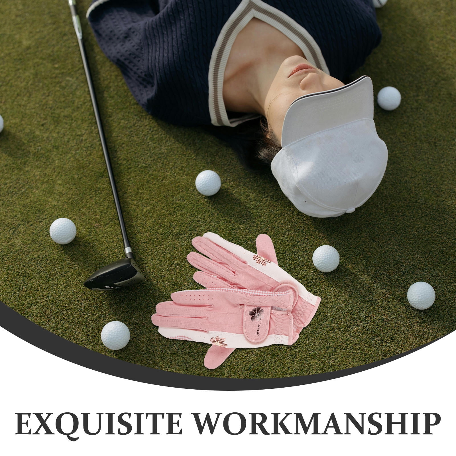 SWETRACE Golf Gloves Women Specific Fit Pink 1 Pair 7.9X3.7X0.1in - Image 7