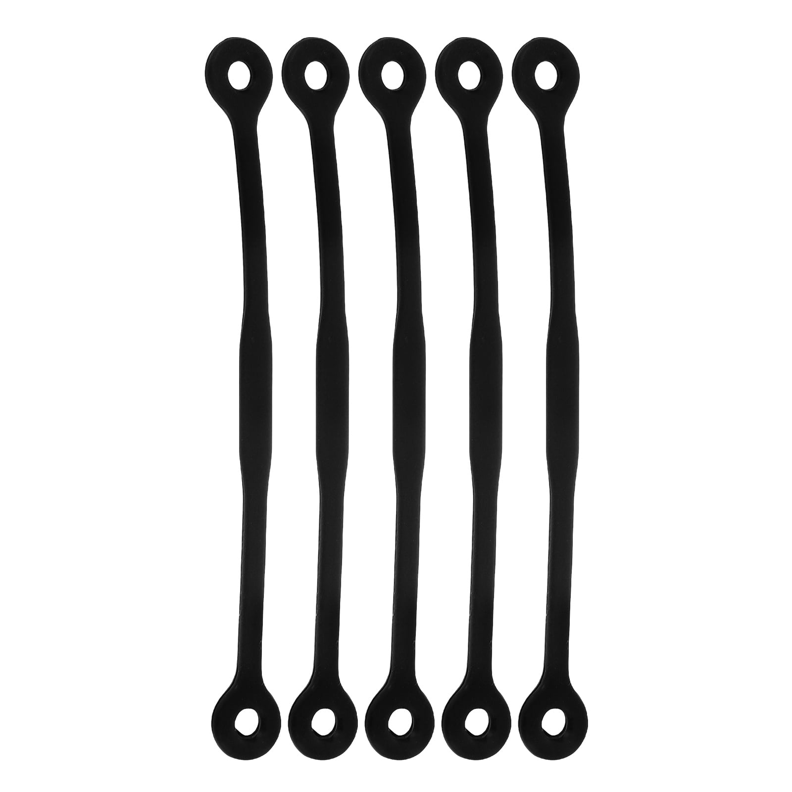 SWETRACE Tennis Racquet Dampeners Black 5Pcs 4.7x0.4x0.4In - Image 1