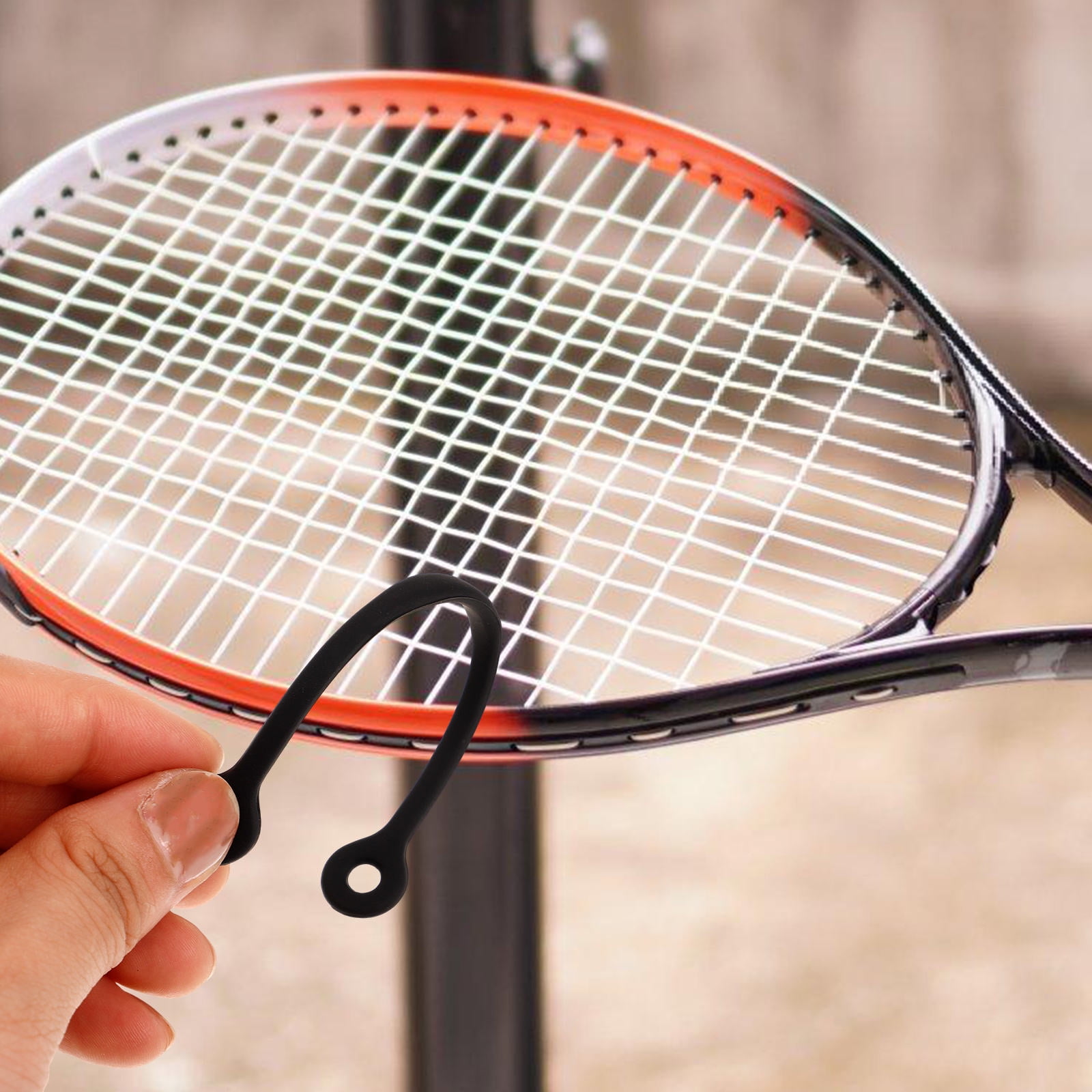 SWETRACE Tennis Racquet Dampeners Black 5Pcs 4.7x0.4x0.4In - Image 5