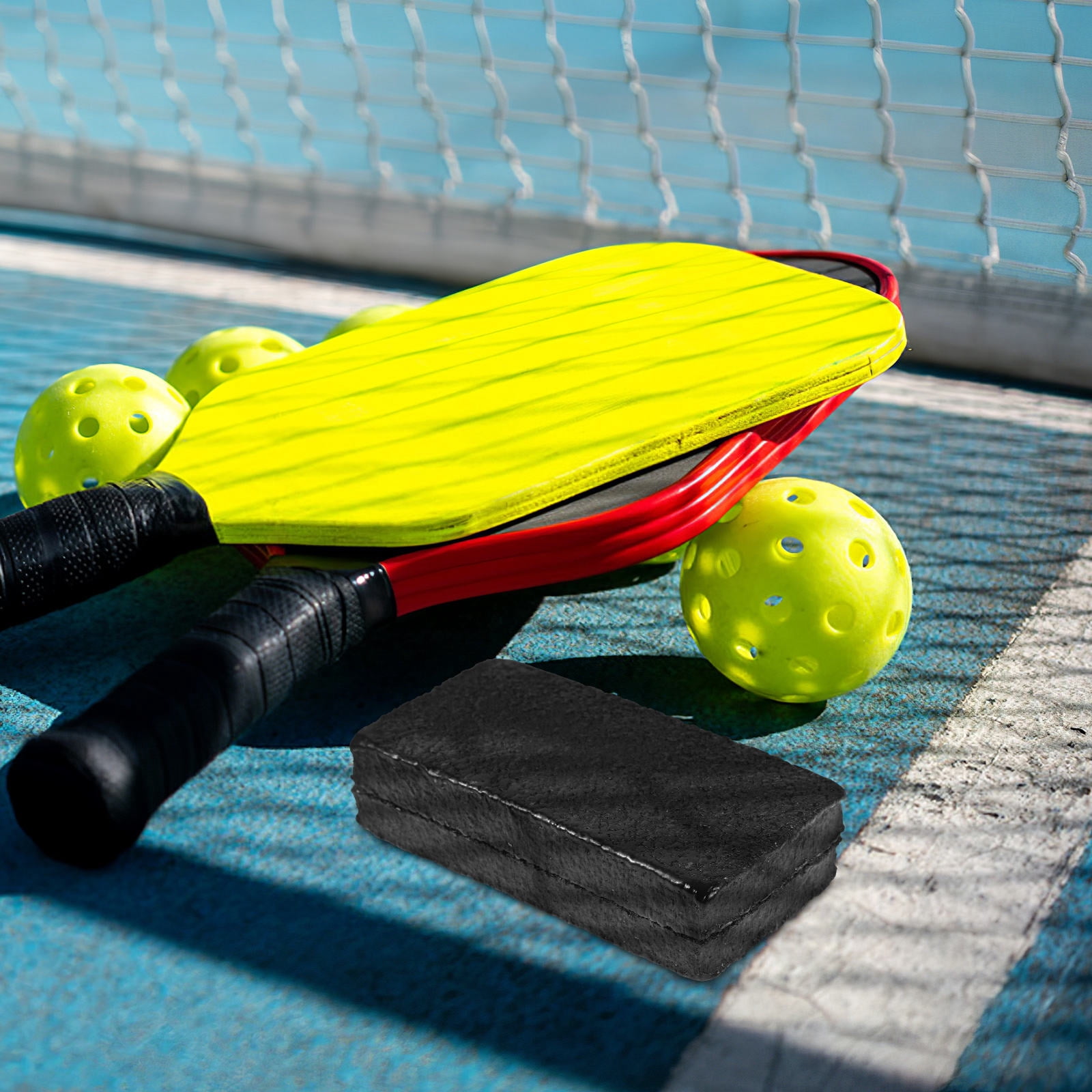 SWETRACE 1Set Racket Eraser Kneadable Eraser for Sports Paddle Cleaning Black Latex Material - Image 8