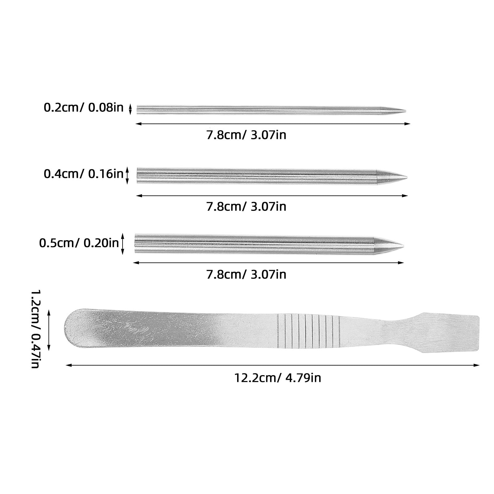 SWETRACE 4Set Pry Tool Stitching Baseball Glove Lacing Silver - Image 2