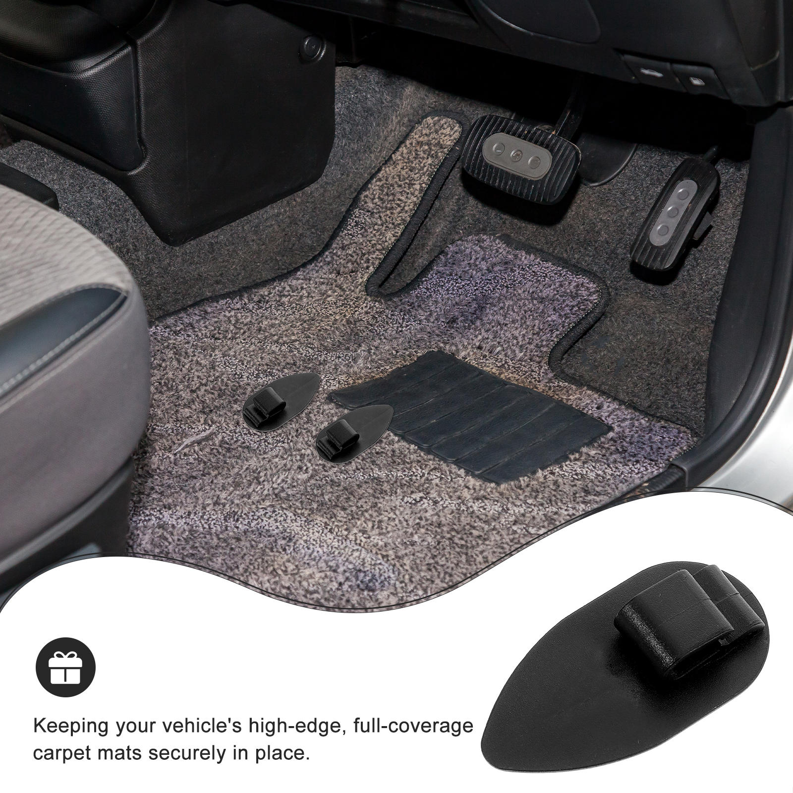 SWETRACE 10Pcs Car Floor Mat Clips Black Plastic for Vehicle Supply and Safety - Image 3