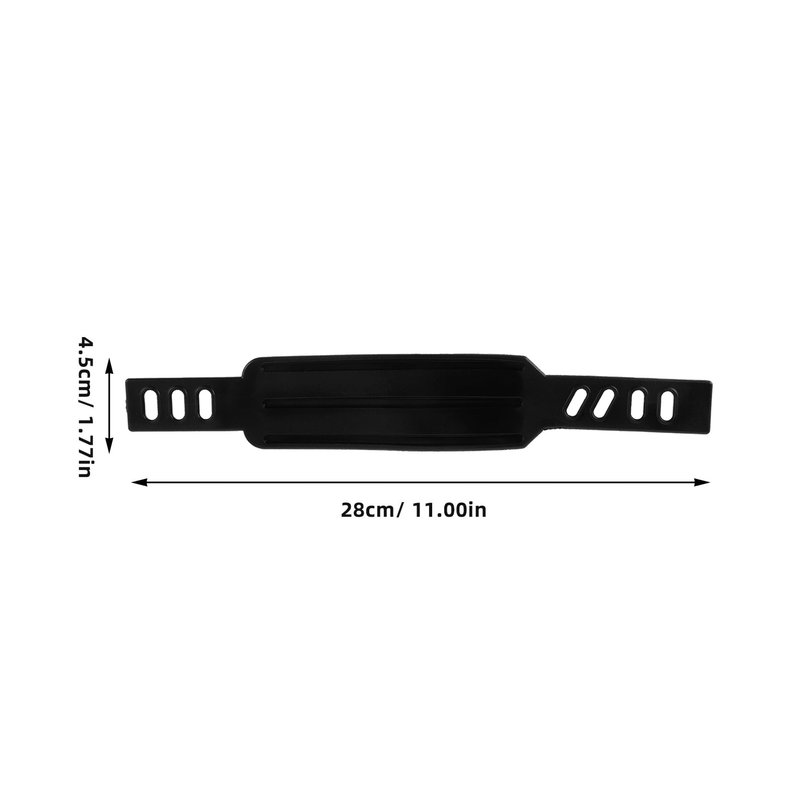 SWETRACE Rowing Machine Foot Straps Exercise Bike Pedal Straps Black 2Pcs Adjustable Design - Image 2