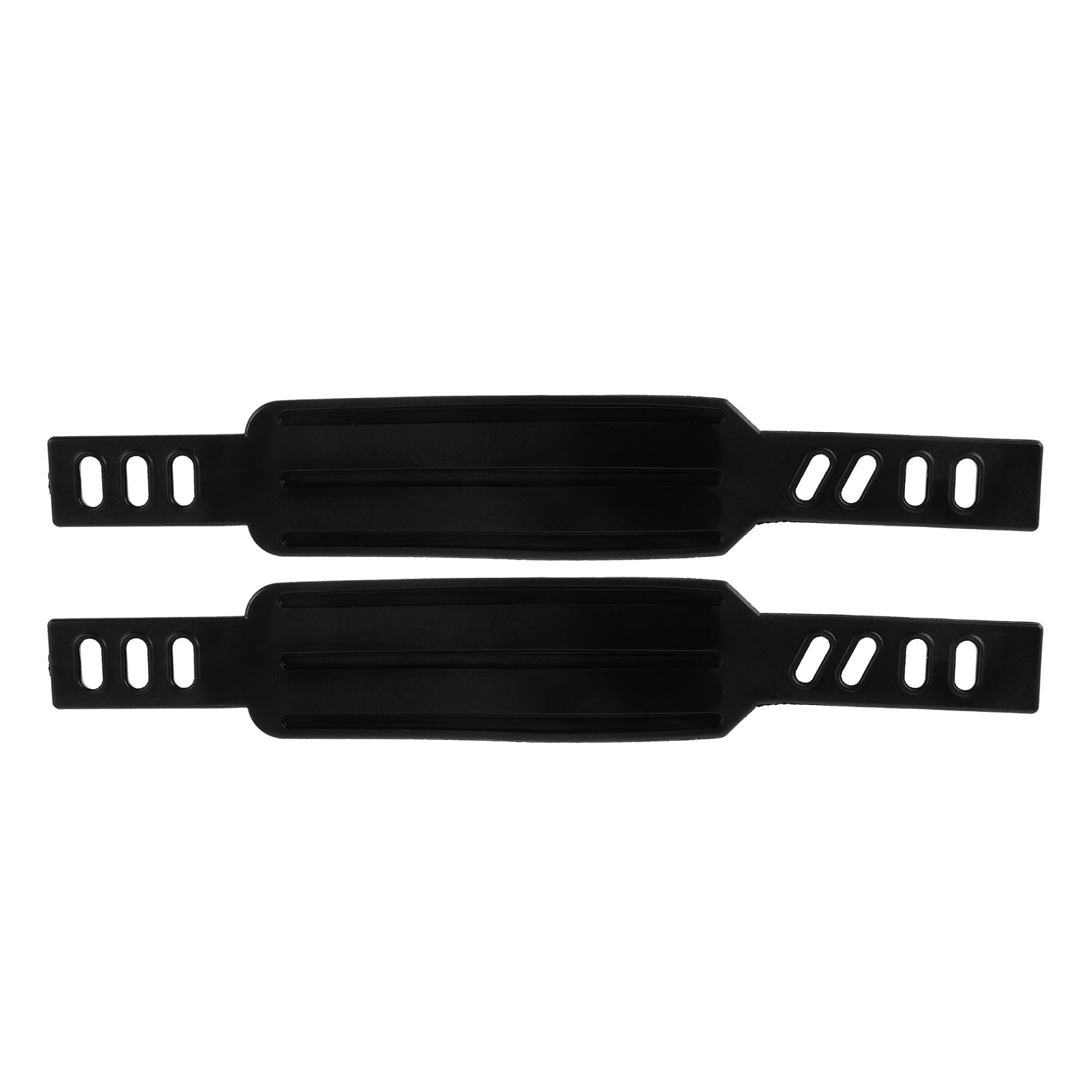 SWETRACE Rowing Machine Foot Straps Exercise Bike Pedal Straps Black 2Pcs Adjustable Design - Image 6