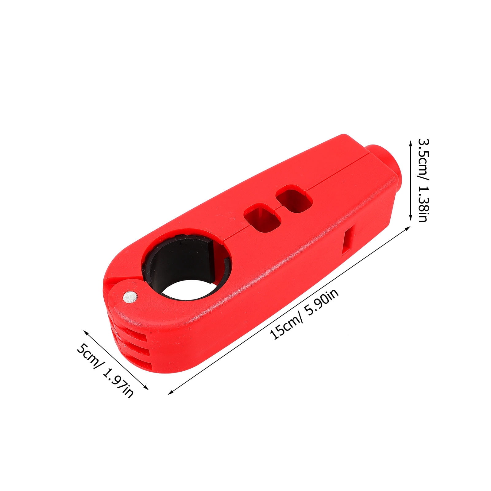 SWETRACE 1Pcs Compact Anti-scratch Surface Handlebar Lock Bicycle Outdoor Use 5.9x1.97x1.38in - Image 2