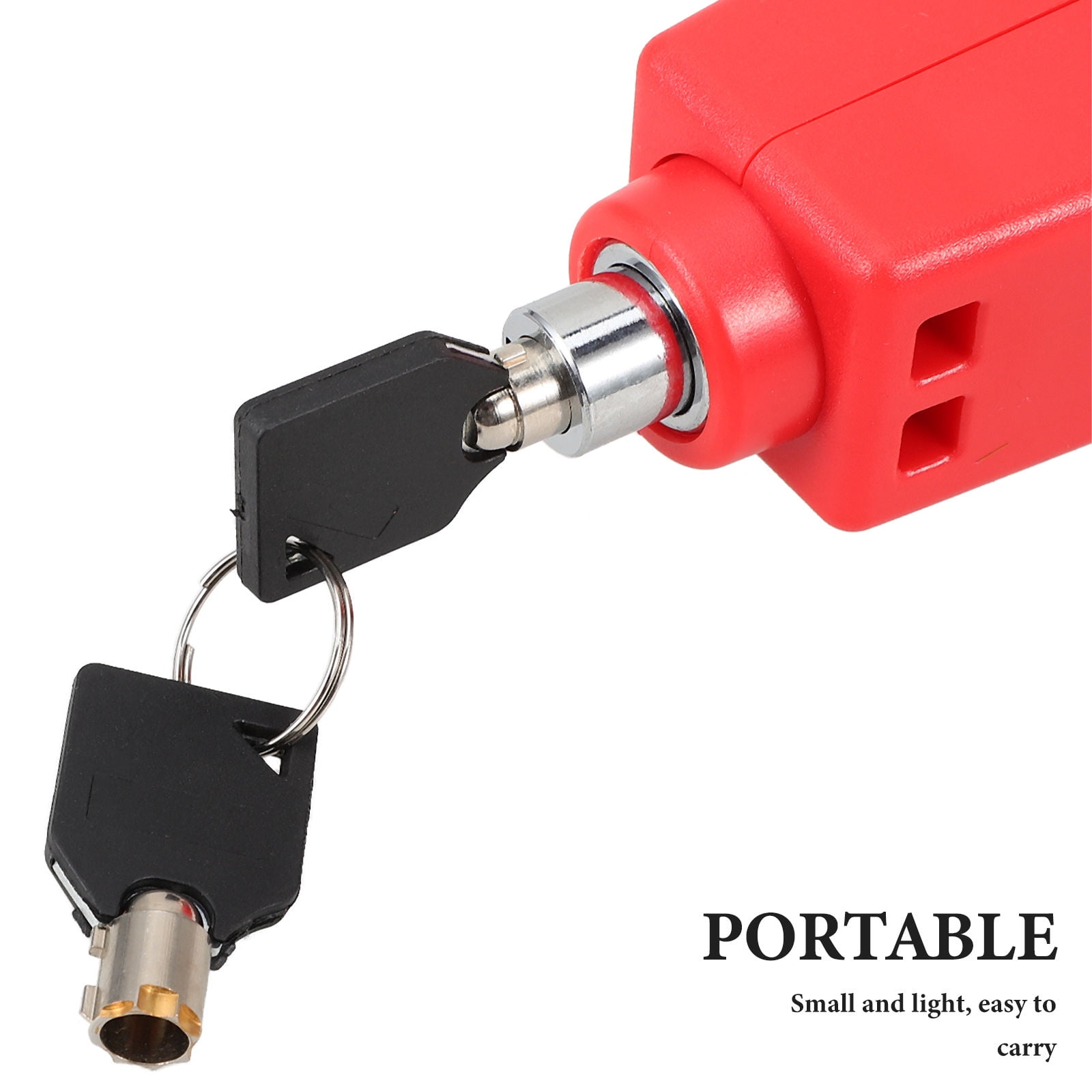 SWETRACE 1Pcs Compact Anti-scratch Surface Handlebar Lock Bicycle Outdoor Use 5.9x1.97x1.38in - Image 6