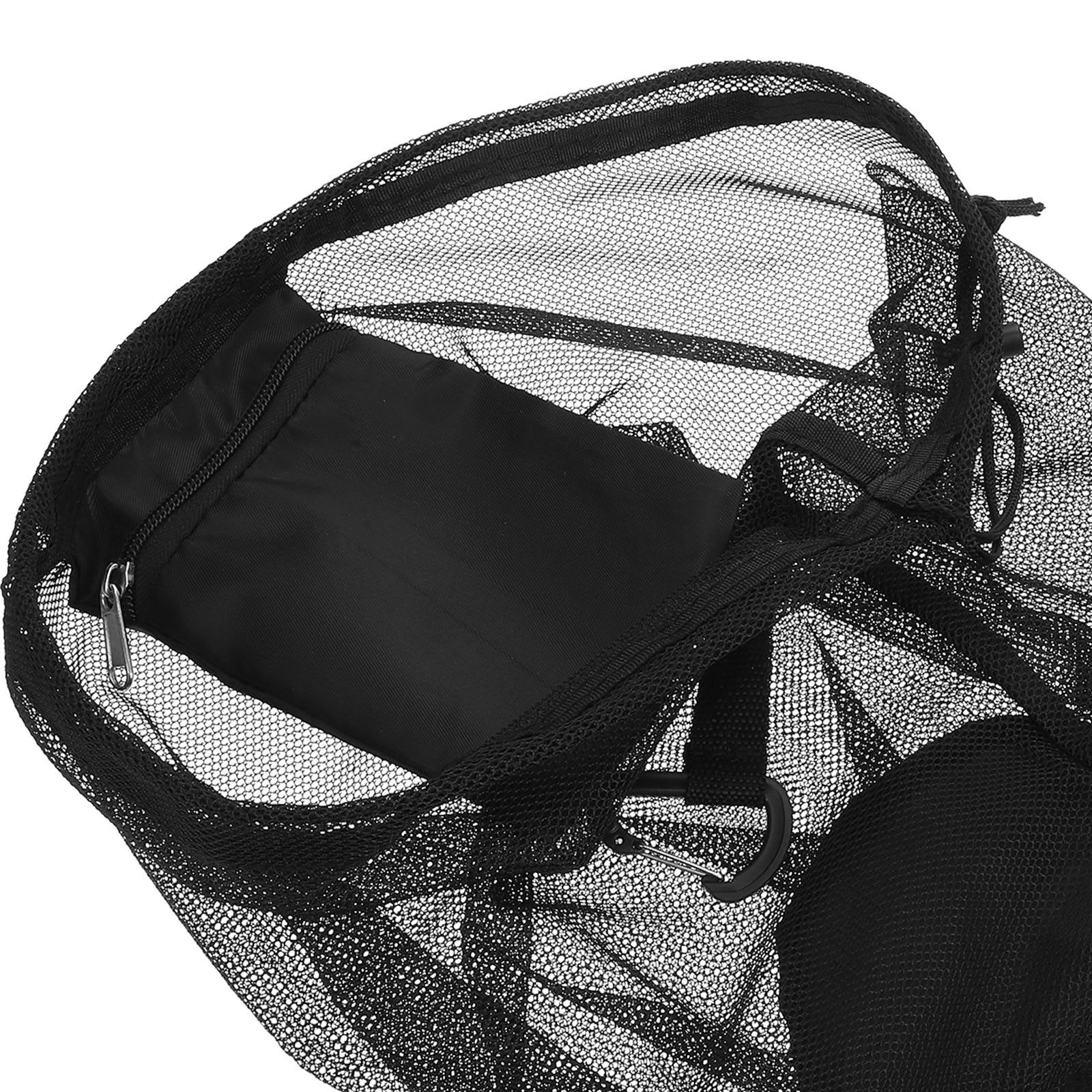 SWETRACE Black Ball Bag for Sports Enthusiasts Beach 1Pcs 12X9.6X9.6In - Image 3