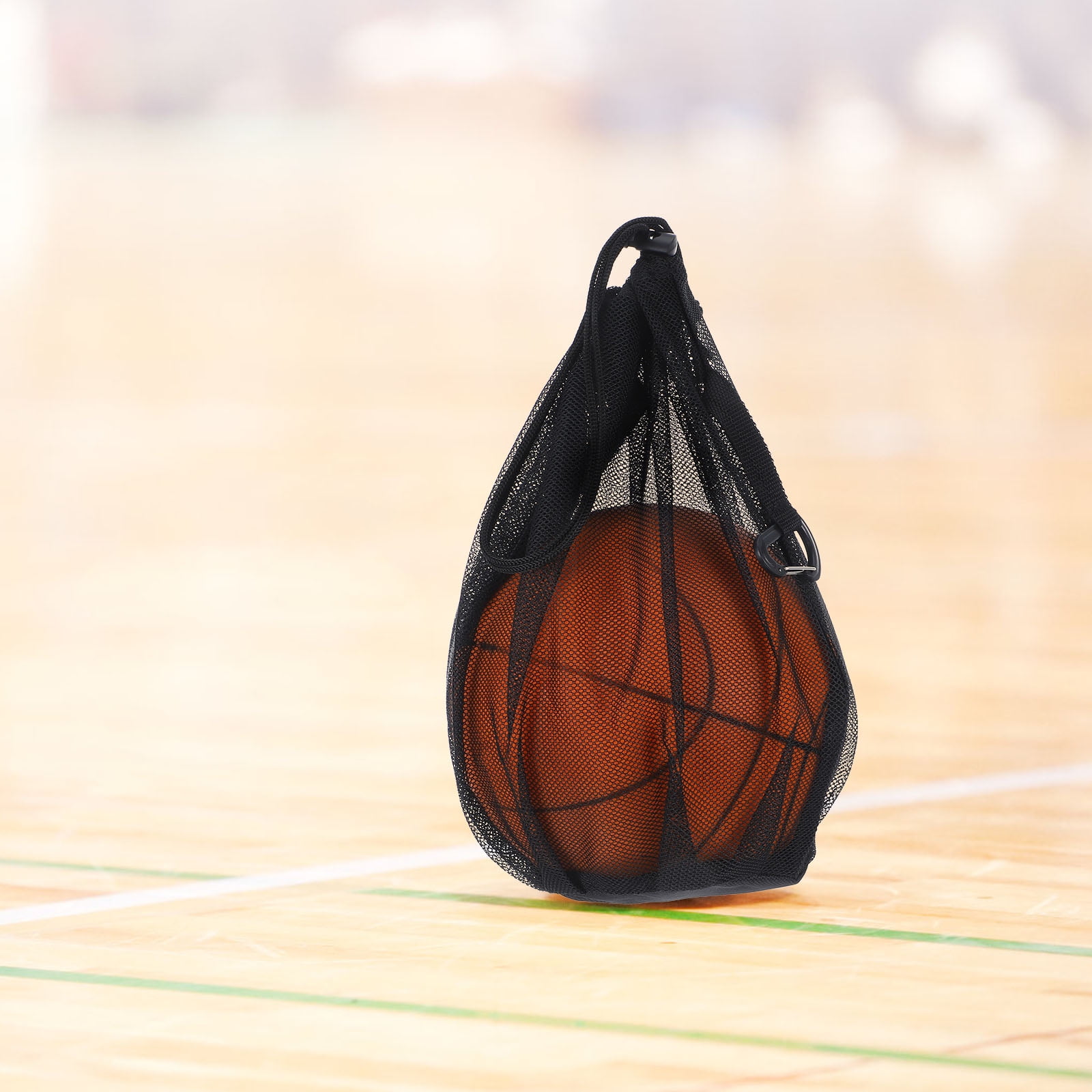 SWETRACE Black Ball Bag for Sports Enthusiasts Beach 1Pcs 12X9.6X9.6In - Image 4