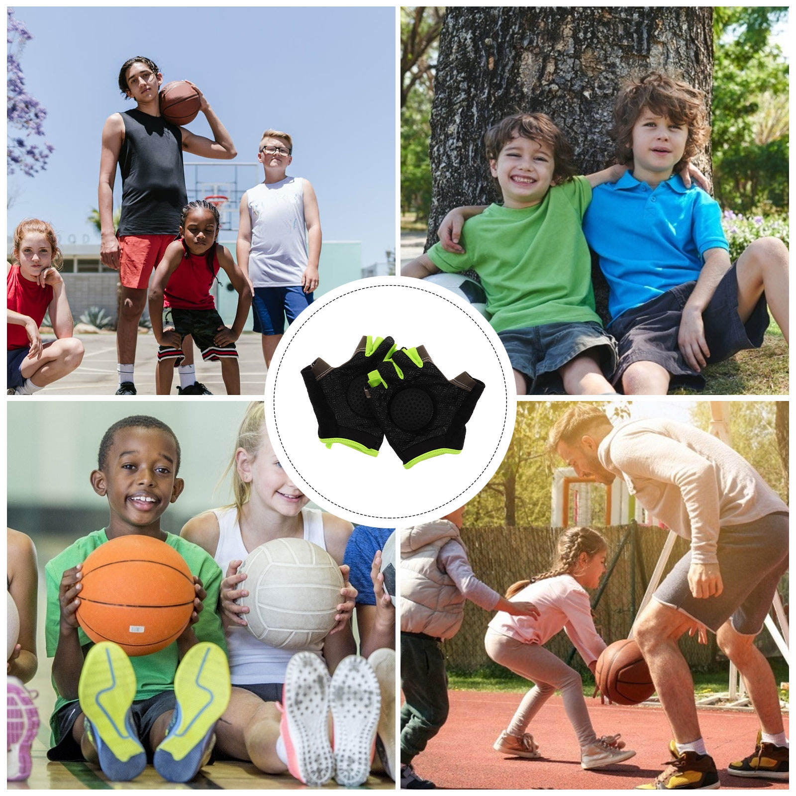 SWETRACE 1 Pair Youth Sports Training Gloves for Practice Ball Control Training Breathable Comfort - Image 3