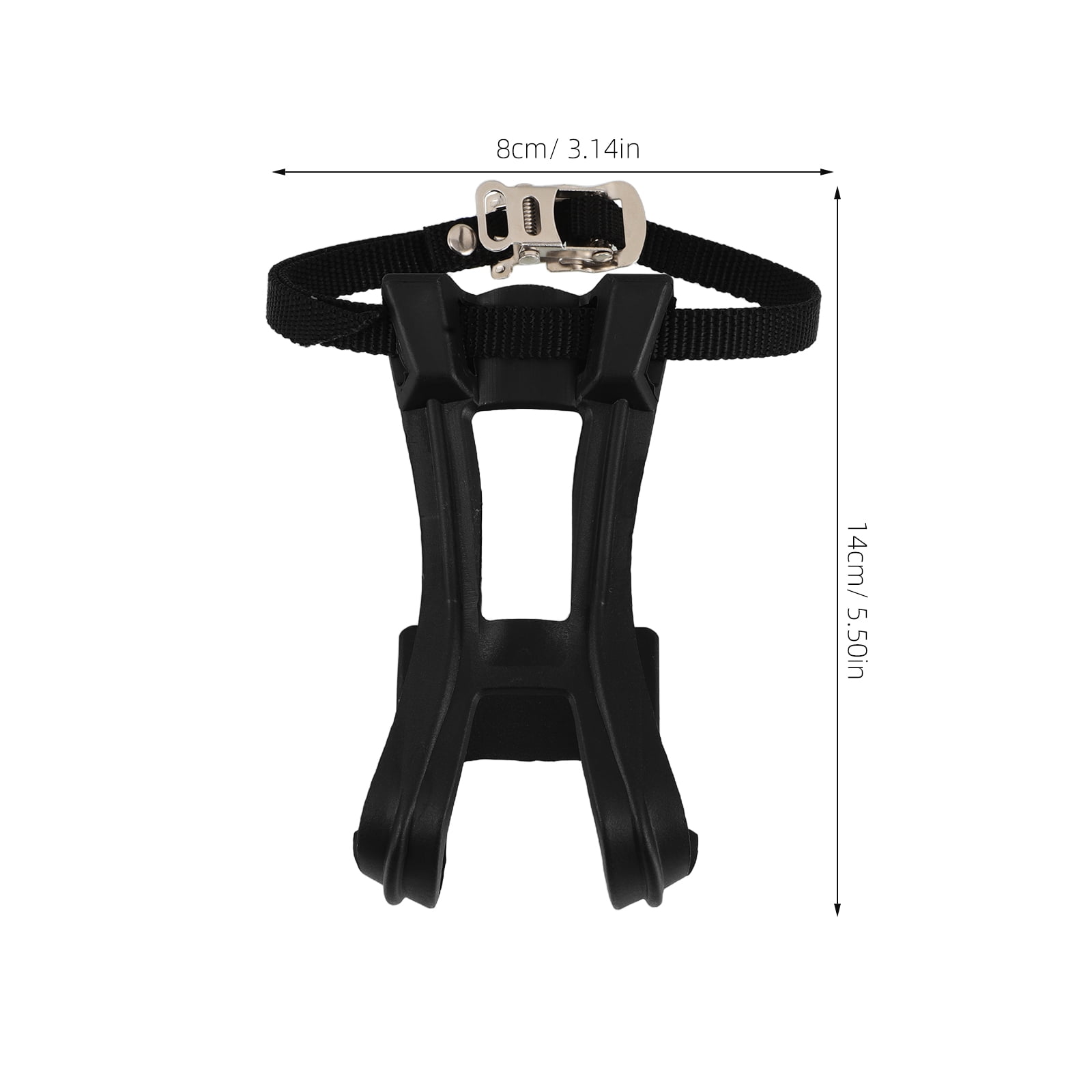 SWETRACE 2Pcs Bike Pedal Toe Cages And Straps Black for Secure Installation - Image 2