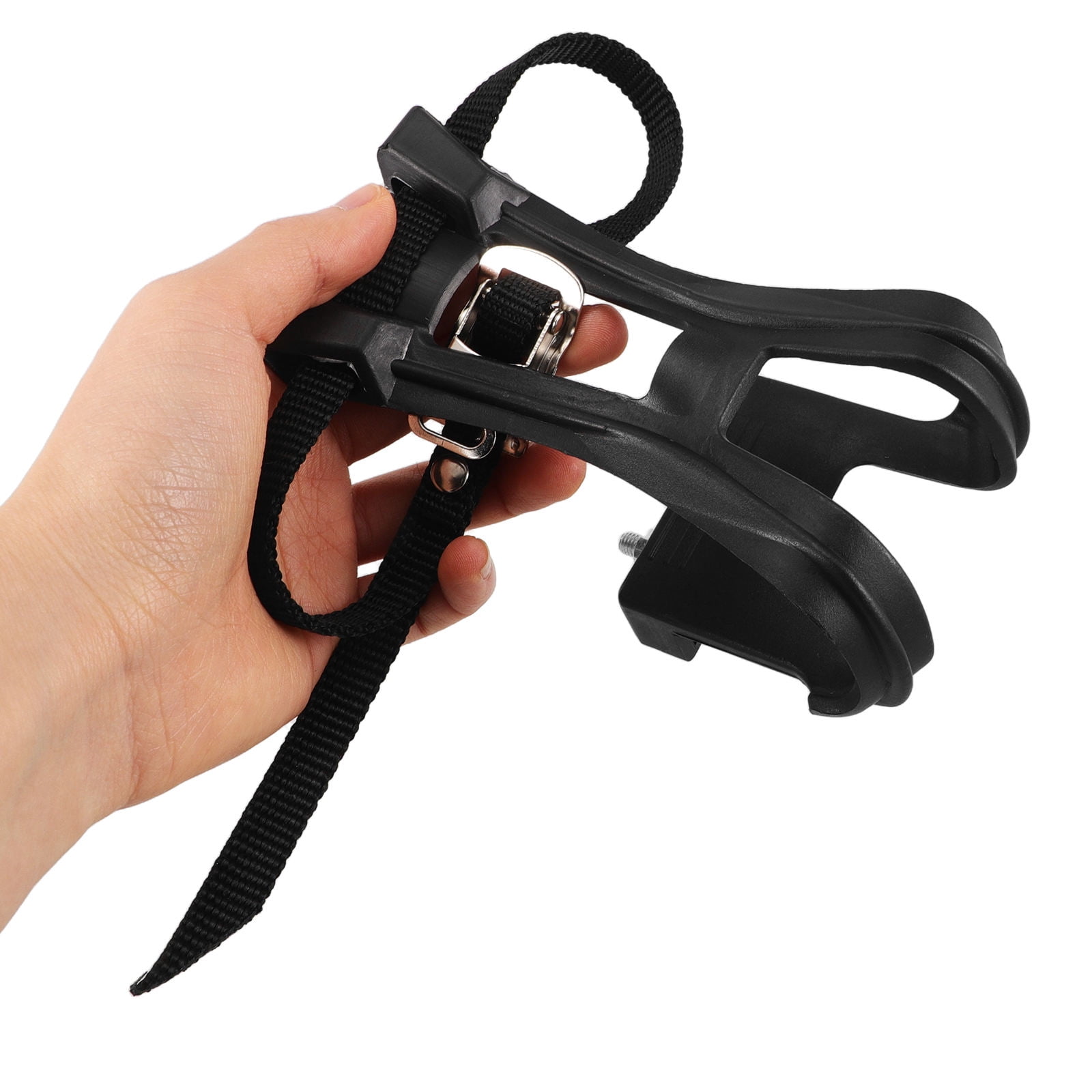 SWETRACE 2Pcs Bike Pedal Toe Cages And Straps Black for Secure Installation - Image 5