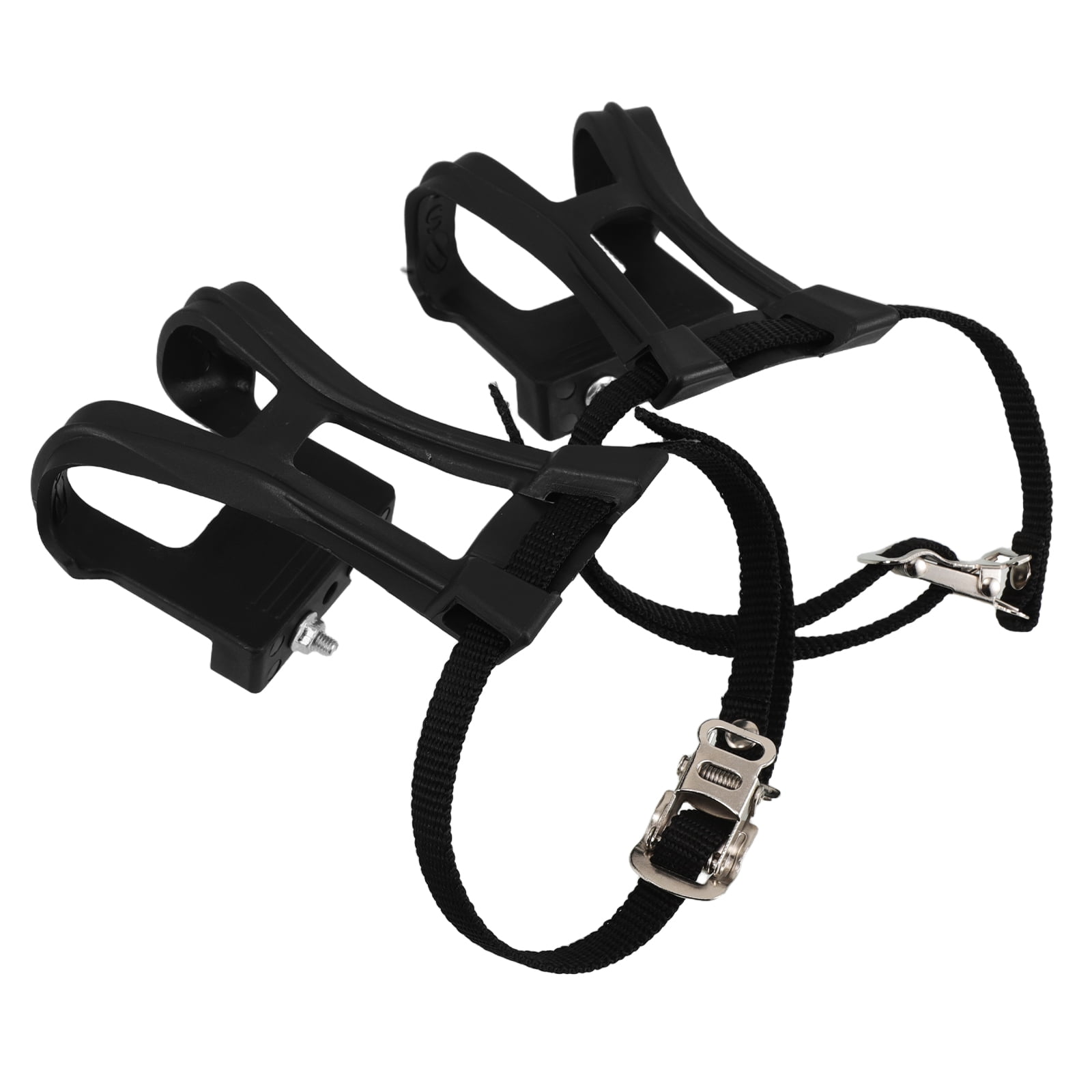 SWETRACE 2Pcs Bike Pedal Toe Cages And Straps Black for Secure Installation - Image 6