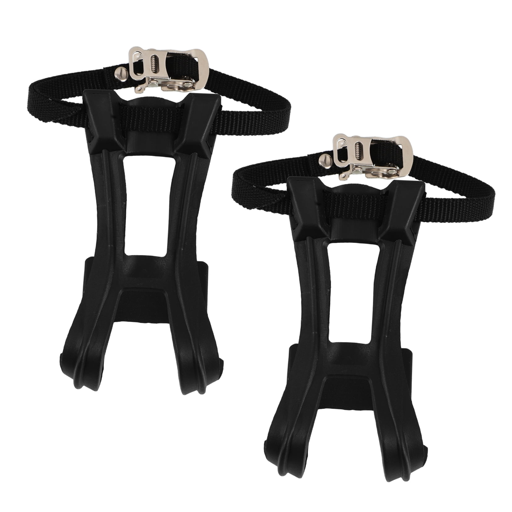 SWETRACE 2Pcs Bike Pedal Toe Cages And Straps Black for Secure Installation - Image 7