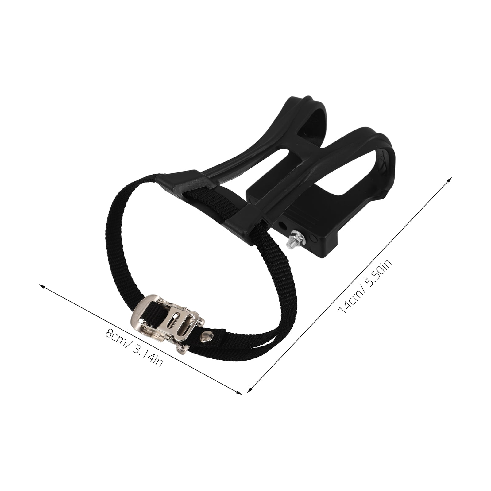SWETRACE 2Pcs Bike Pedal Toe Cages And Straps Black for Secure Installation - Image 8
