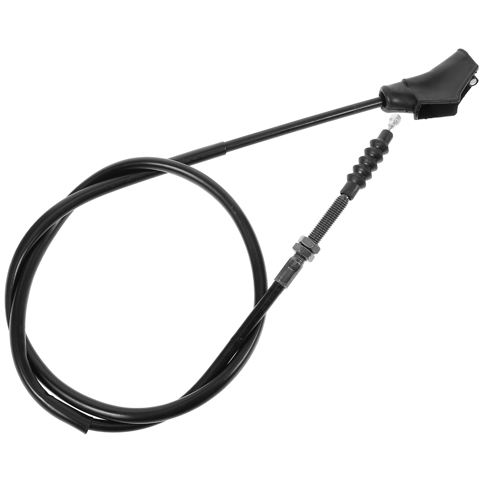 SWETRACE Motorcycle Clutch Cable Adjustable Black Stainless Steel 1 Pcs - Image 1