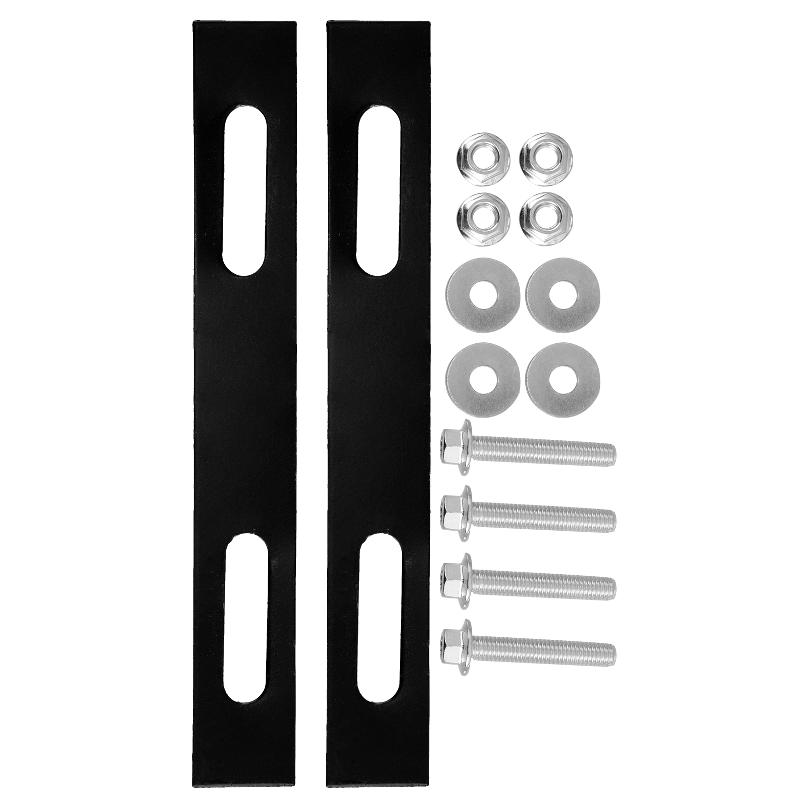 SWETRACE 2Pcs Sleek Design Rack Mounting Plates for Top Case Hardware Motorcycle 18.00X2.50X0.20cm - Image 1