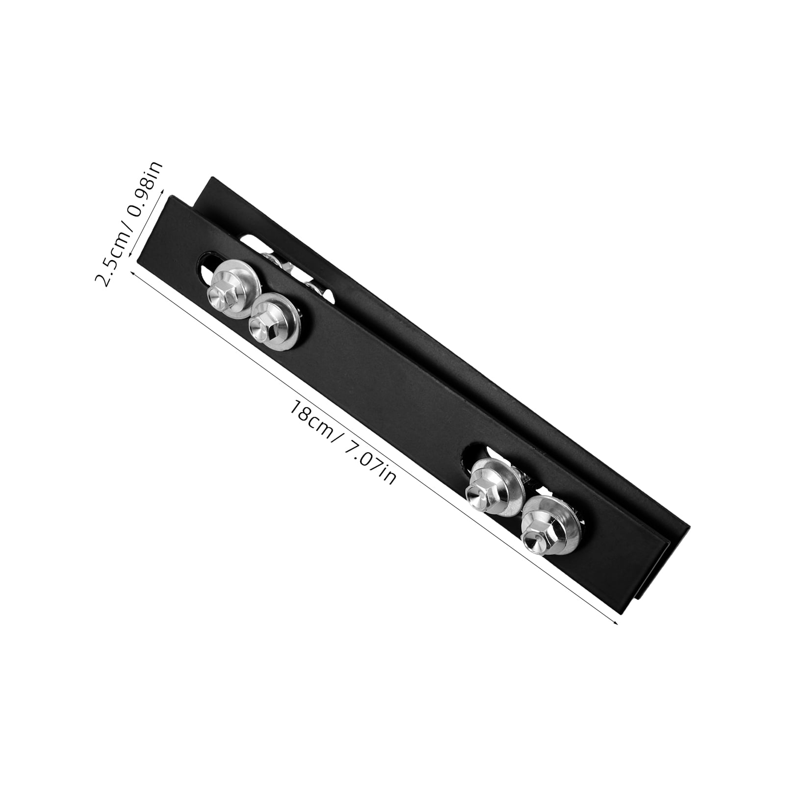 SWETRACE 2Pcs Sleek Design Rack Mounting Plates for Top Case Hardware Motorcycle 18.00X2.50X0.20cm - Image 2
