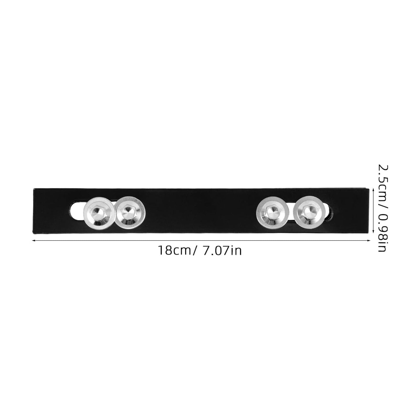 SWETRACE 2Pcs Sleek Design Rack Mounting Plates for Top Case Hardware Motorcycle 18.00X2.50X0.20cm - Image 8