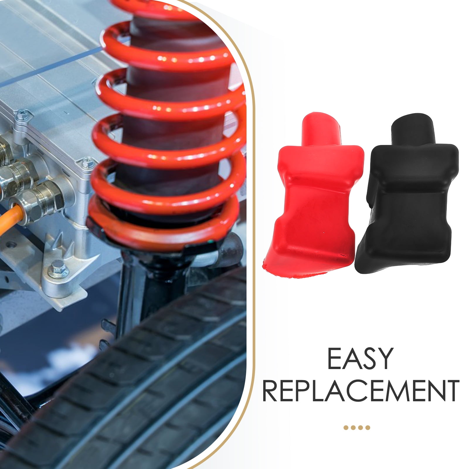 SWETRACE 2Pcs Battery Terminal Cover Plastic Insulation Safety for Car Battery Terminals 2.8x3.8x7.2in - Image 3
