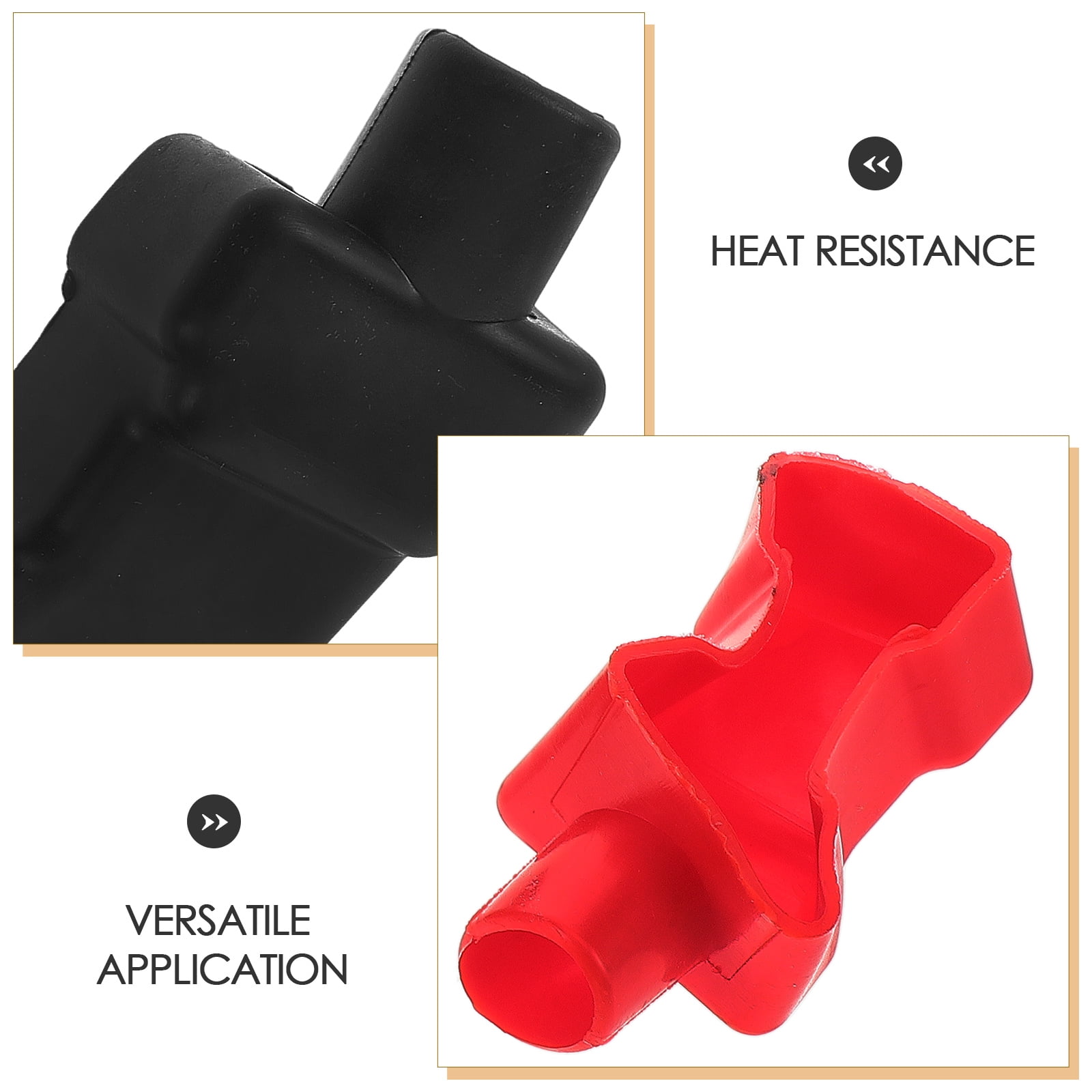 SWETRACE 2Pcs Battery Terminal Cover Plastic Insulation Safety for Car Battery Terminals 2.8x3.8x7.2in - Image 6