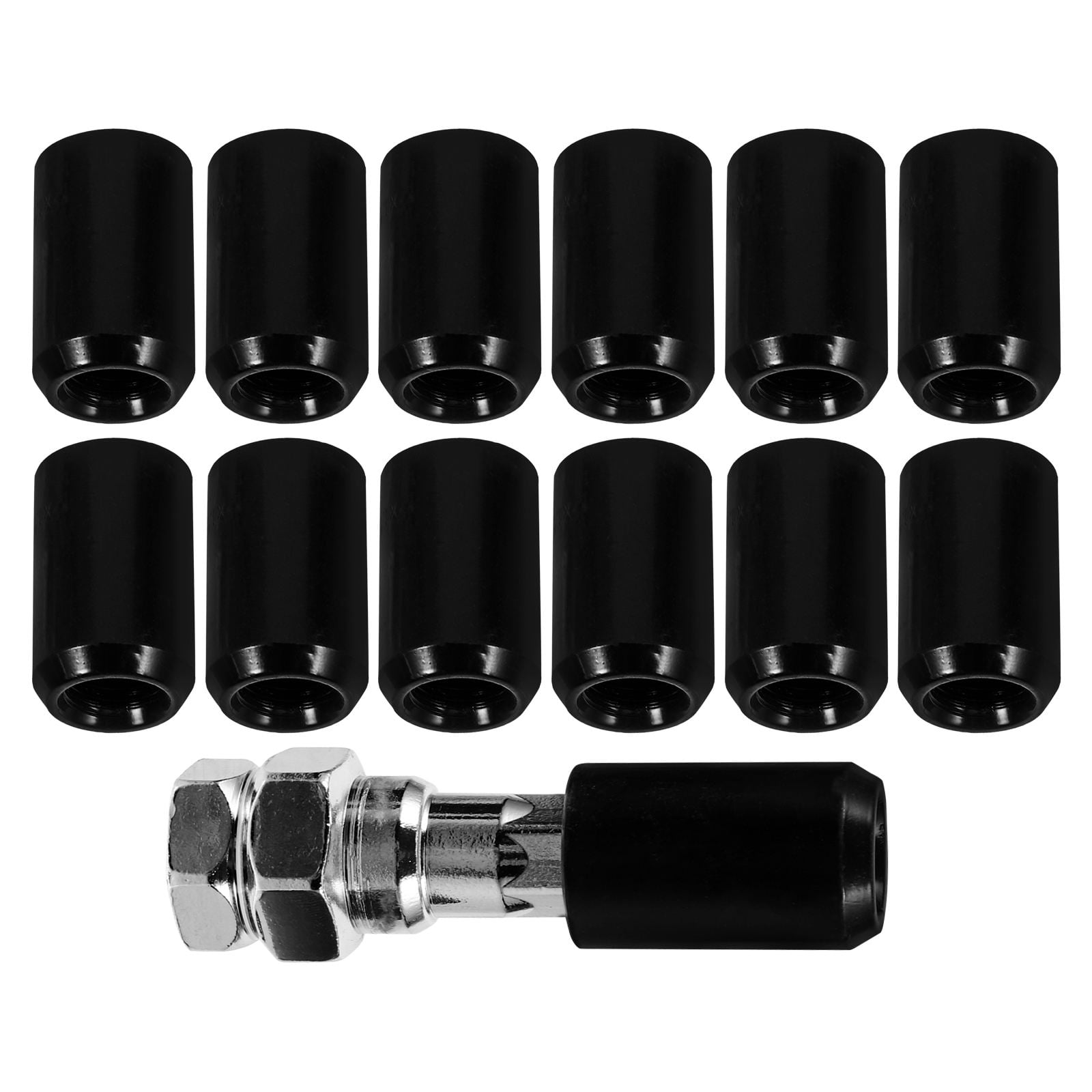 SWETRACE 16X Lug Nuts Black Aluminium Alloy Car Wheel Nut Covers Daily Use - Image 8