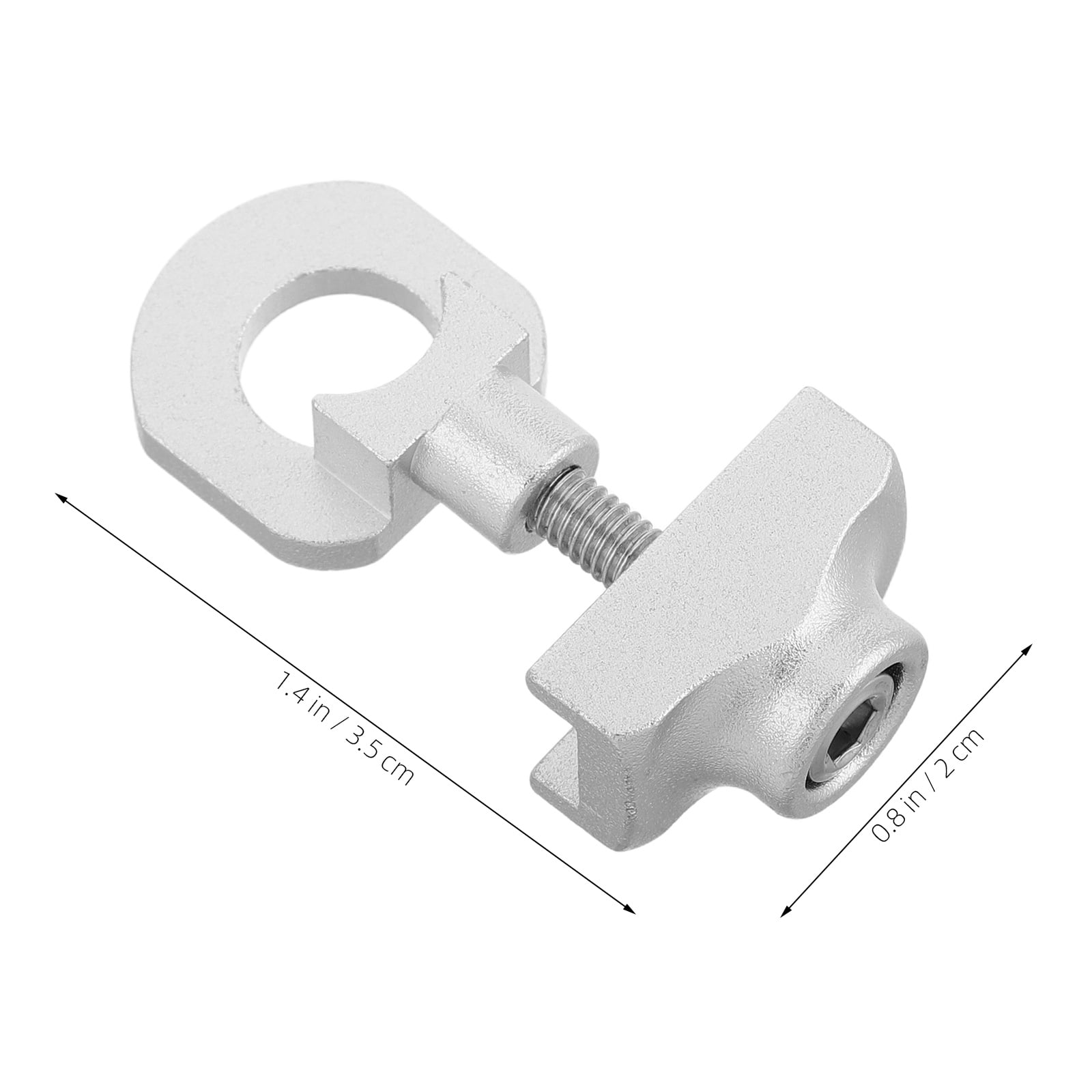 SWETRACE 1Set Mini Bike Chain Tensioner Aluminum Alloy Compact Design for Single-Speed Bicycles 1.4x0.8x0.7in - Image 2