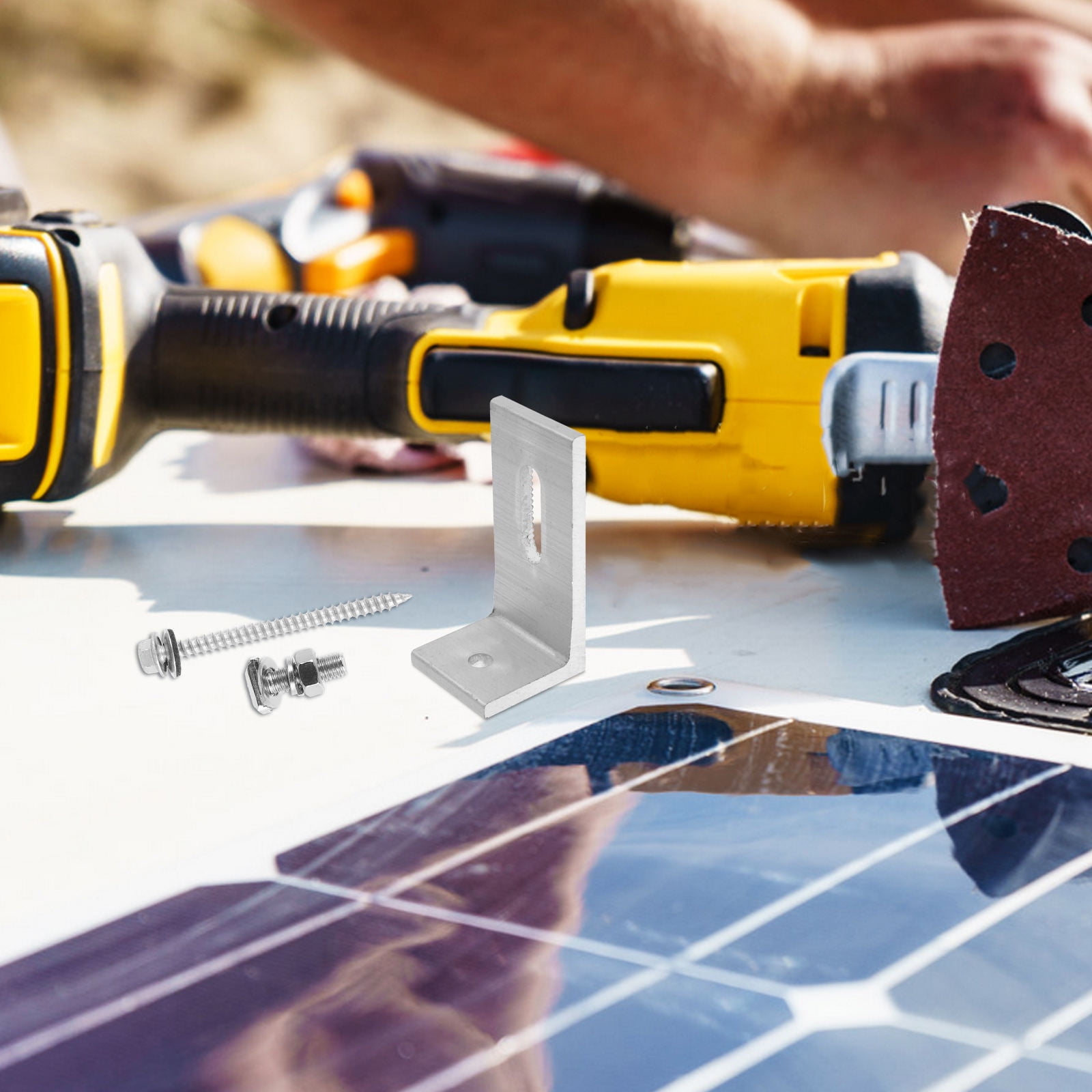 SWETRACE Aluminum Alloy Solar Panel Mounting 1 Set L Shaped For Rv Roof Installation And Support - Image 4