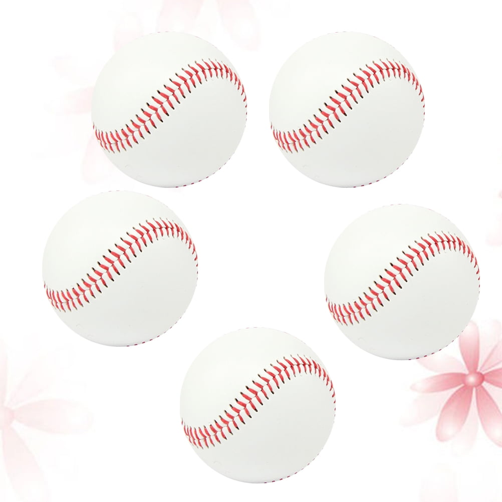 SWETRACE Exercise Baseball Training Balls Rubber 5 Pcs Indoor and Outdoor Practice - Image 3
