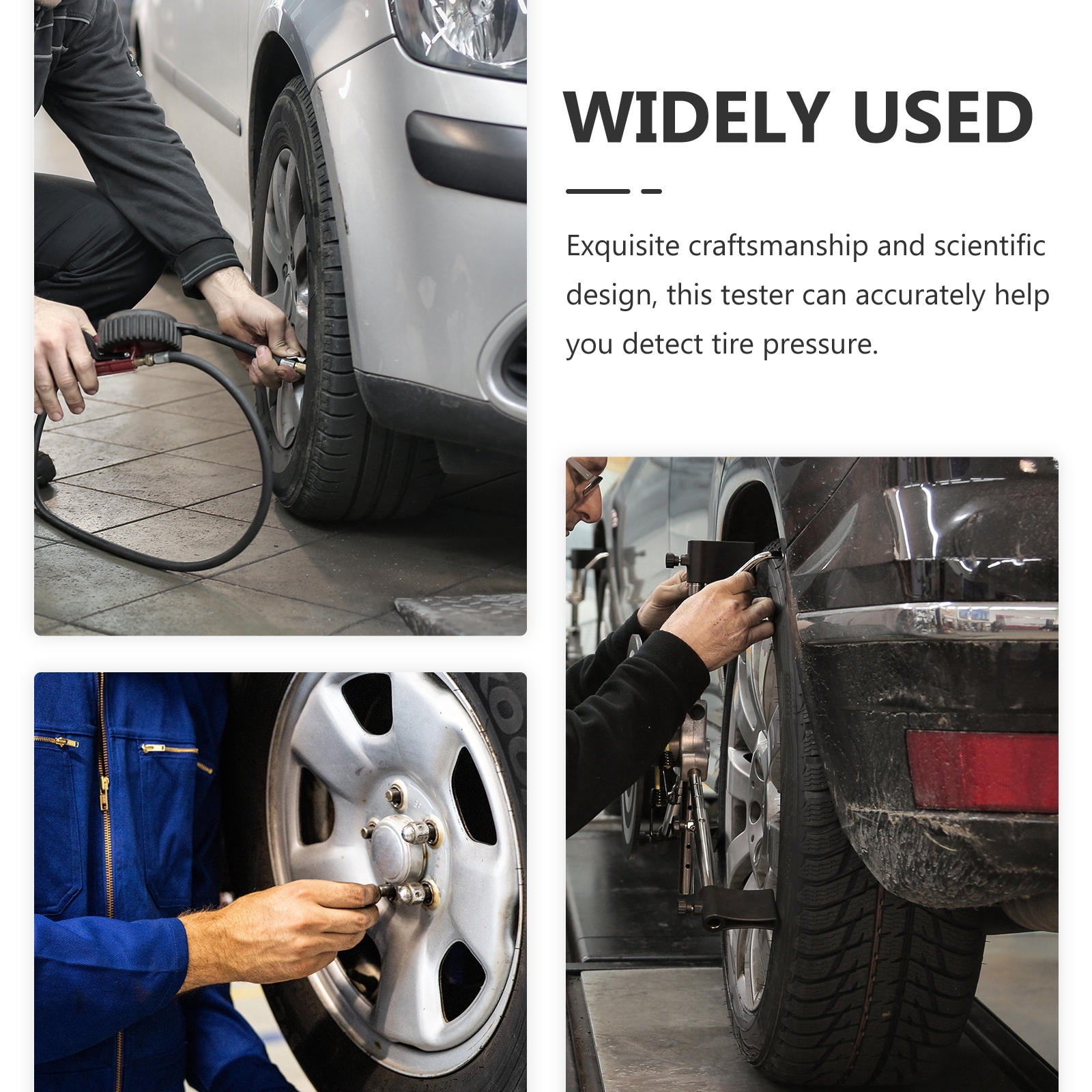 SWETRACE 1Pack Tire Pressure Gauge with Rotatable Measuring Head and Clear Reading for Car Tires - Image 2
