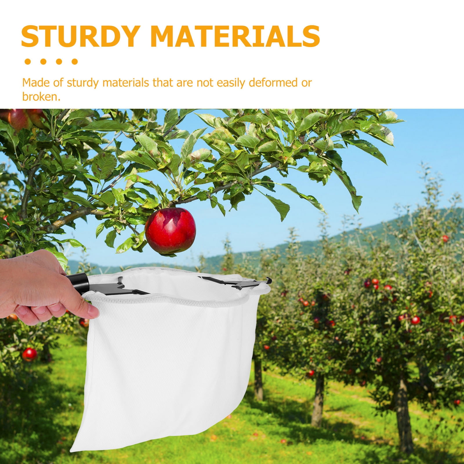 SWETRACE Fruit Picking Bags Portable Fruit Picker Accessory Black 1Pcs - Image 7