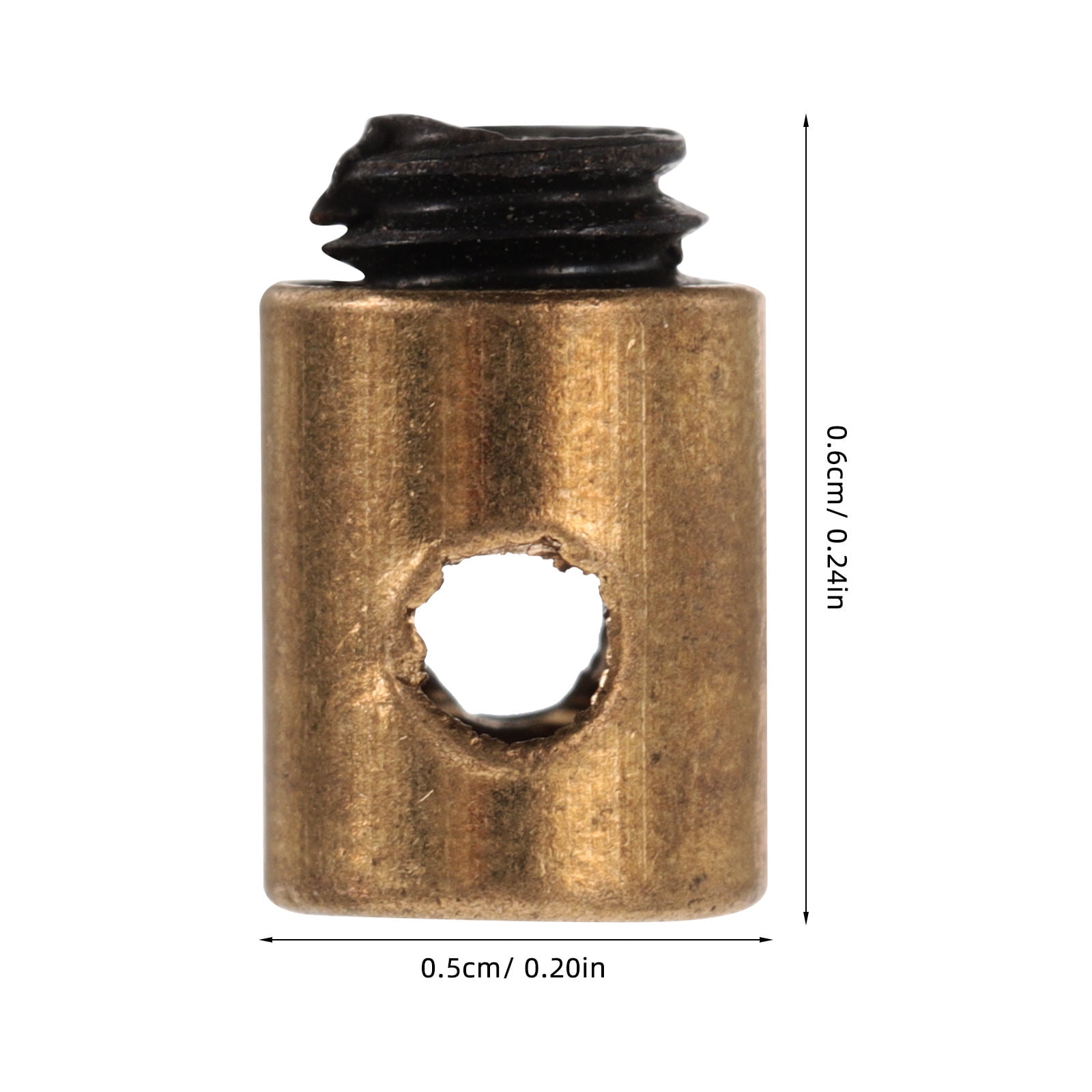 SWETRACE Cable Nipples Barrel Clamp for Throttle Control Throttle Cable Clamp Golden Metal 20pcs - Image 2