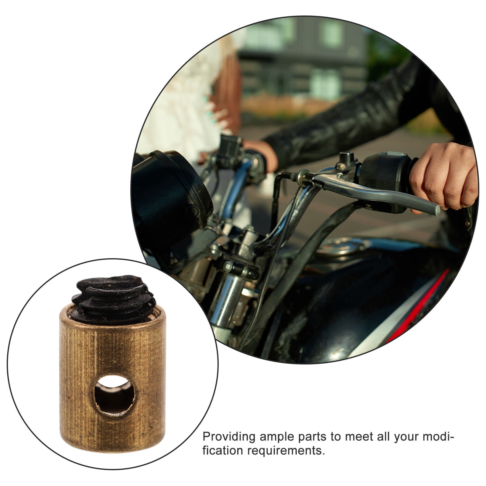 SWETRACE Cable Nipples Barrel Clamp for Throttle Control Throttle Cable Clamp Golden Metal 20pcs - Image 8