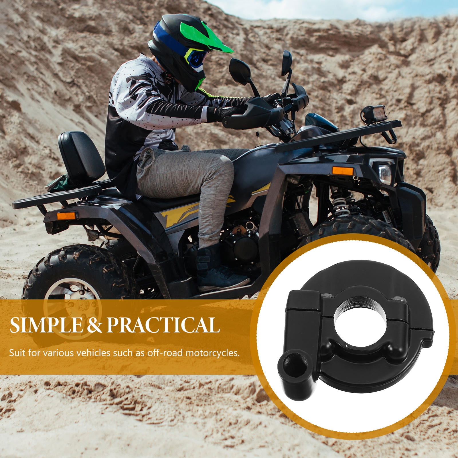 SWETRACE 1Pack Black Throttle Housing Bracket for Handlebars Universal Throttle Cable Motorcycle Dirt Bike Throttle Kit - Image 3